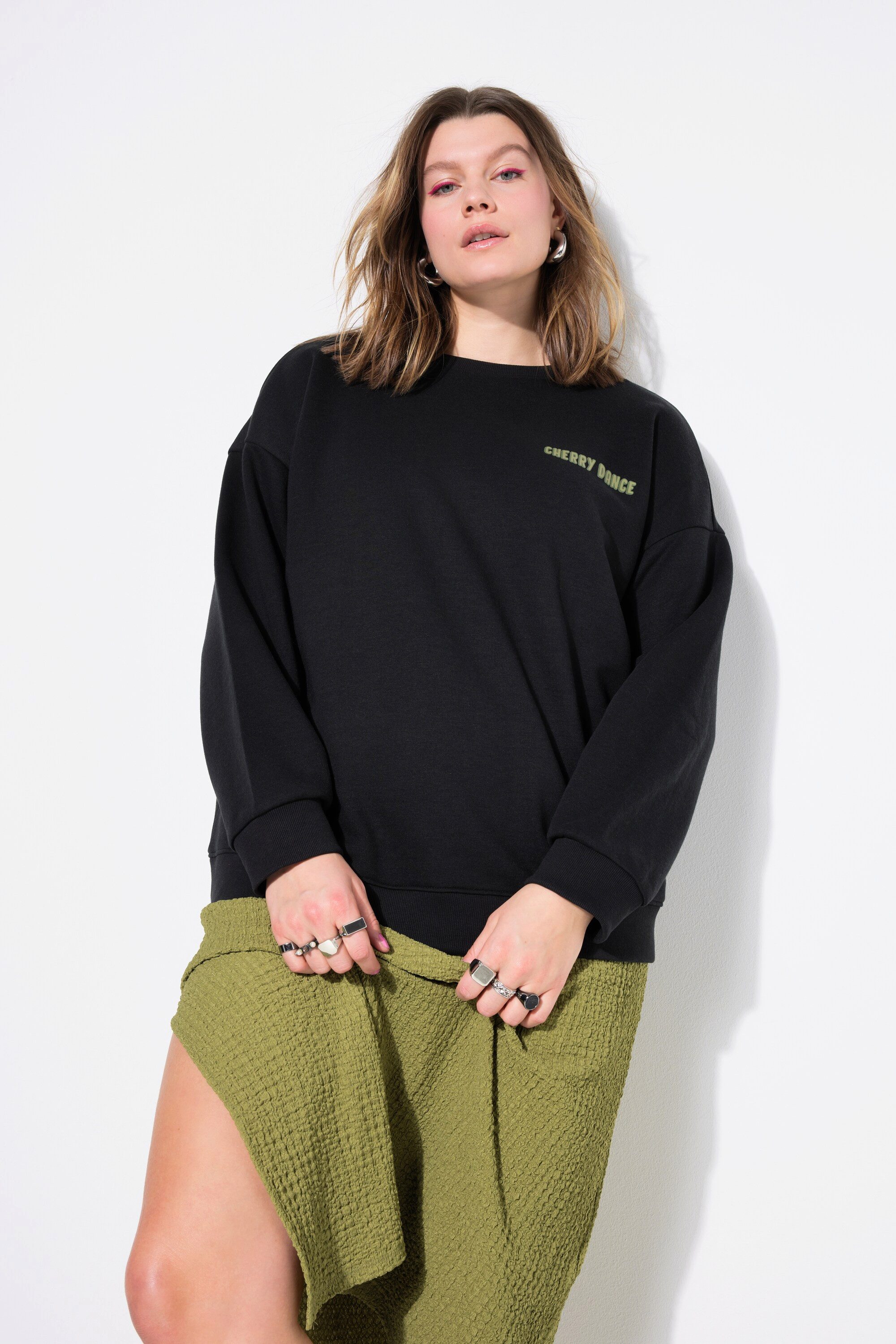 Studio Untold Sweatshirt Sweatshirt oversized Cherry-Print