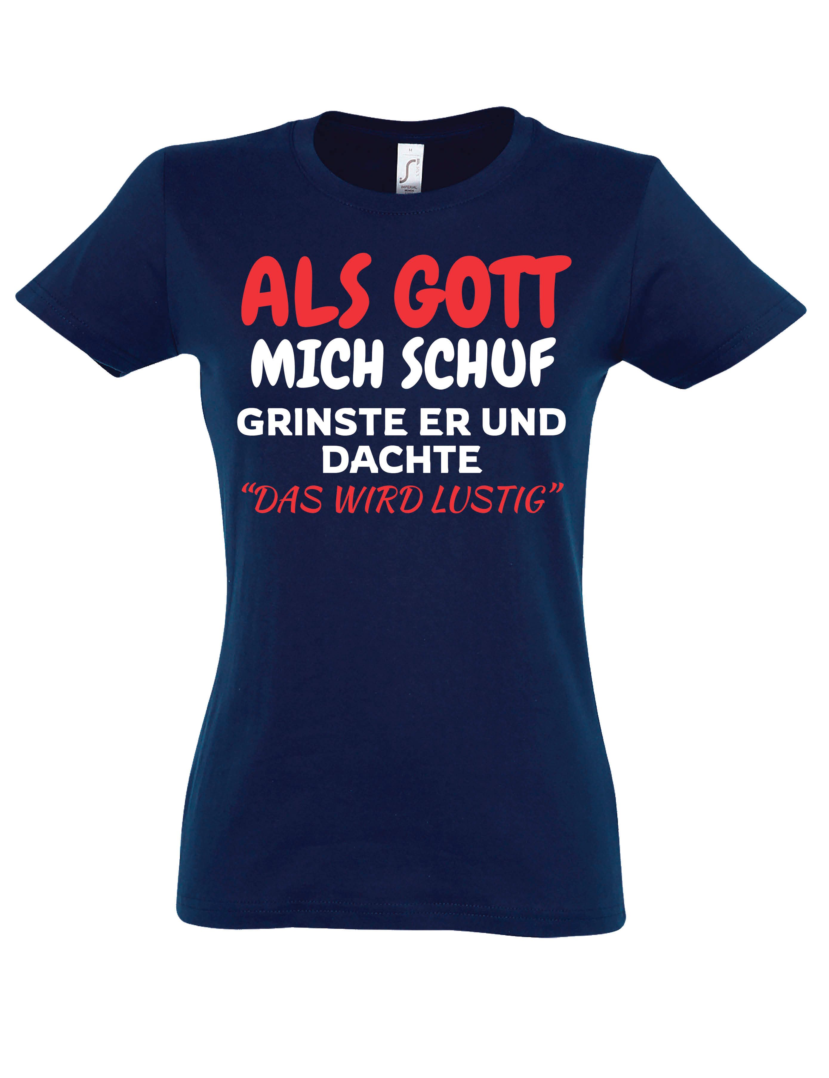Youth Designz Print-Shirt Als Gott mich günstig online kaufen