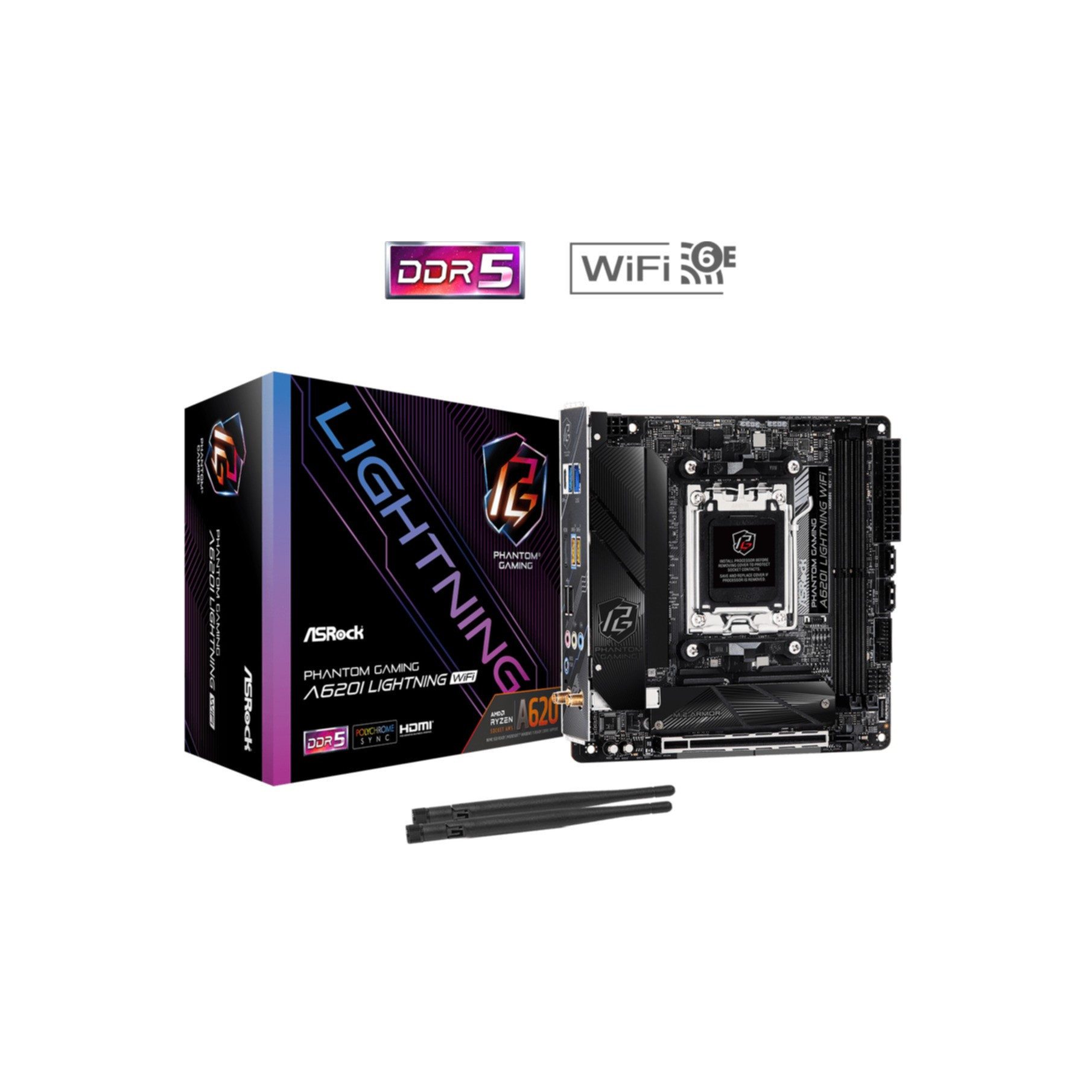 Asrock A620I Lightning WiFi Mainboard