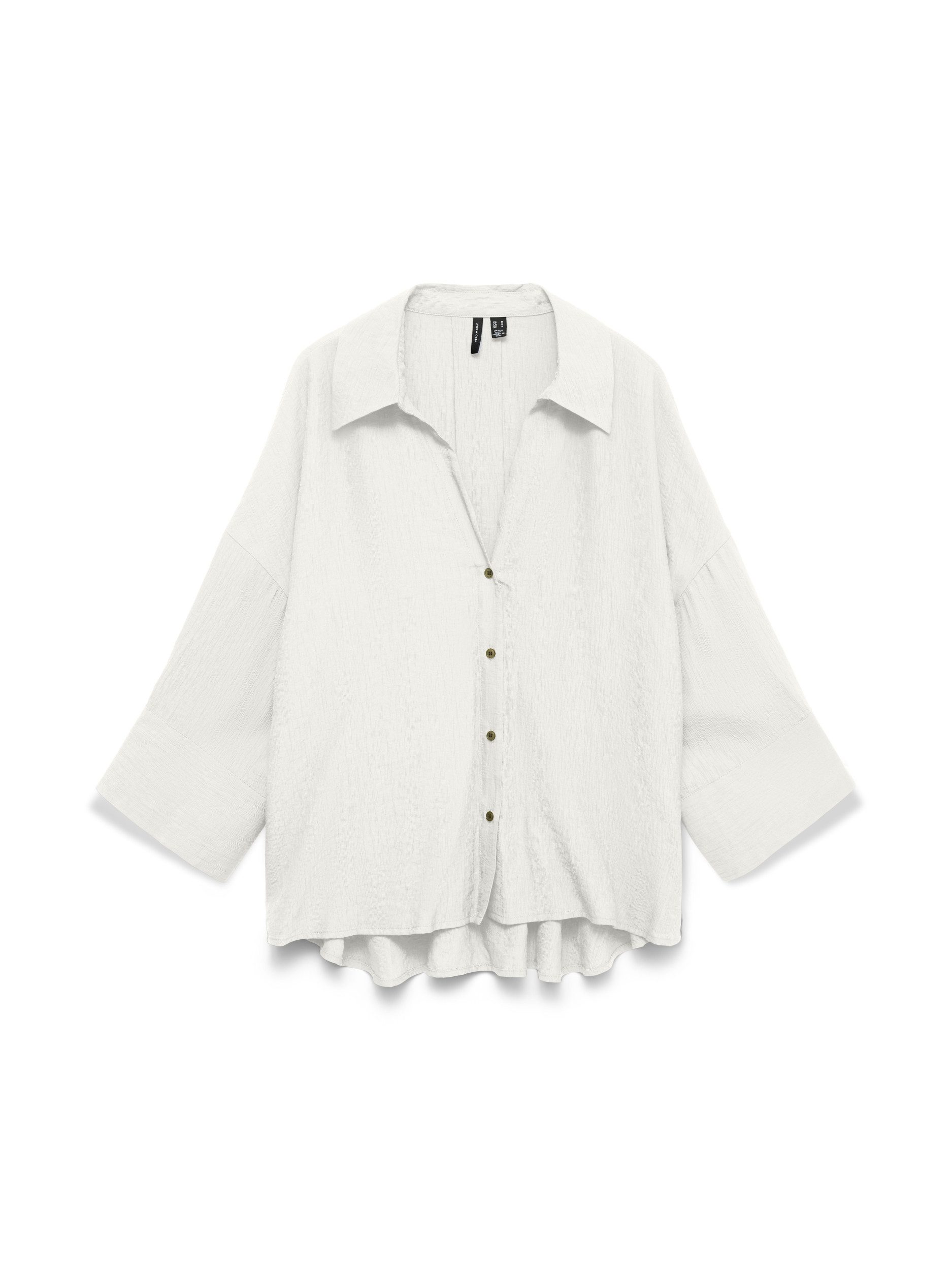 Vero Moda Blusenshirt VMDORIS 7/8 TOP WVN 175598 Snow White