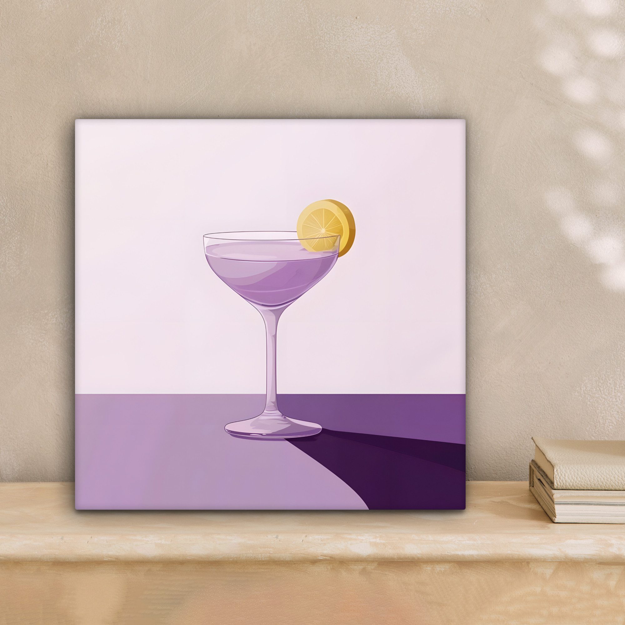 OneMillionCanvasses® Leinwandbild Cocktail - Lila - günstig online kaufen