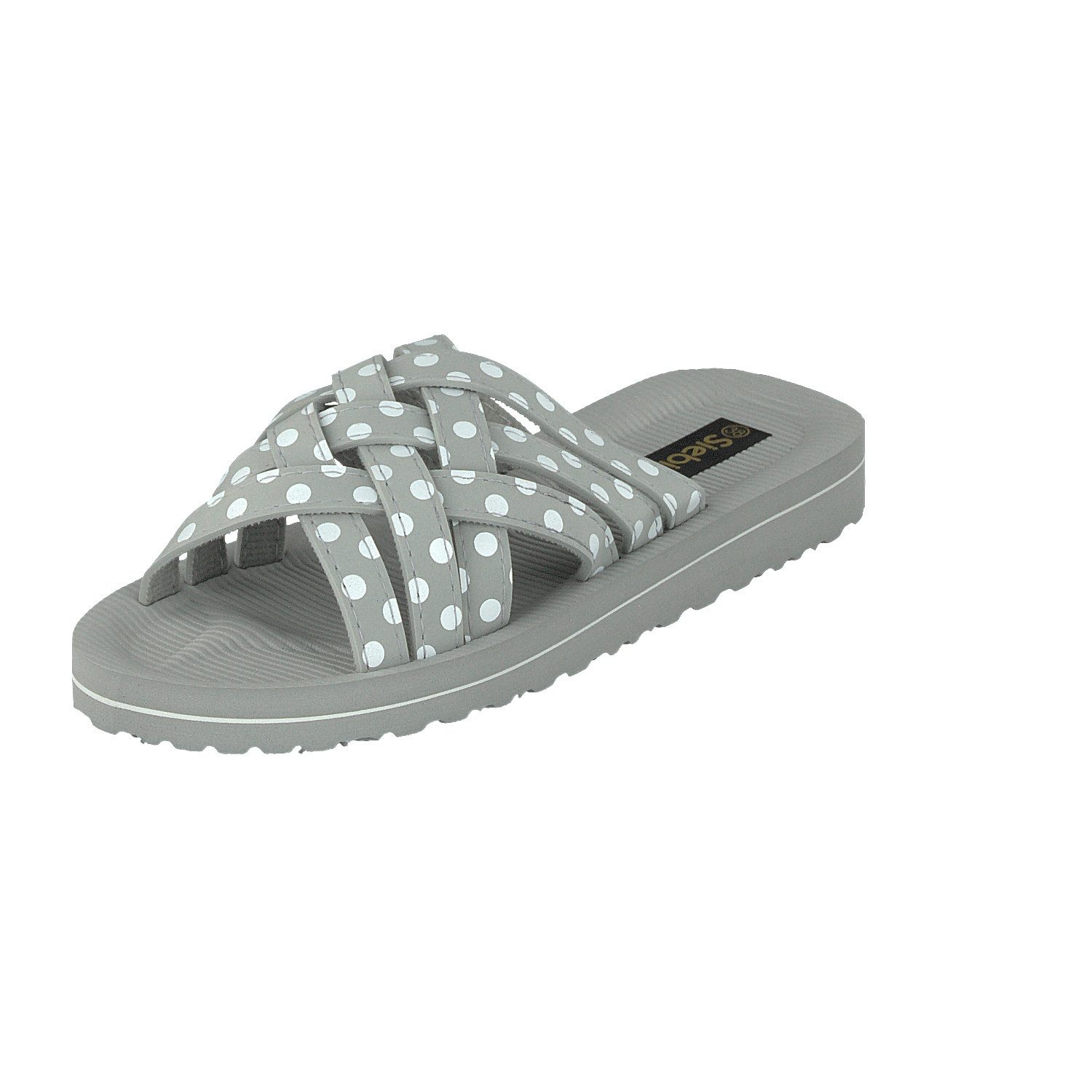 Siebi's BEACH WHITE DOTS Badeschuhe Pantoletten und Freizeitschuhe Dam Badeschuh