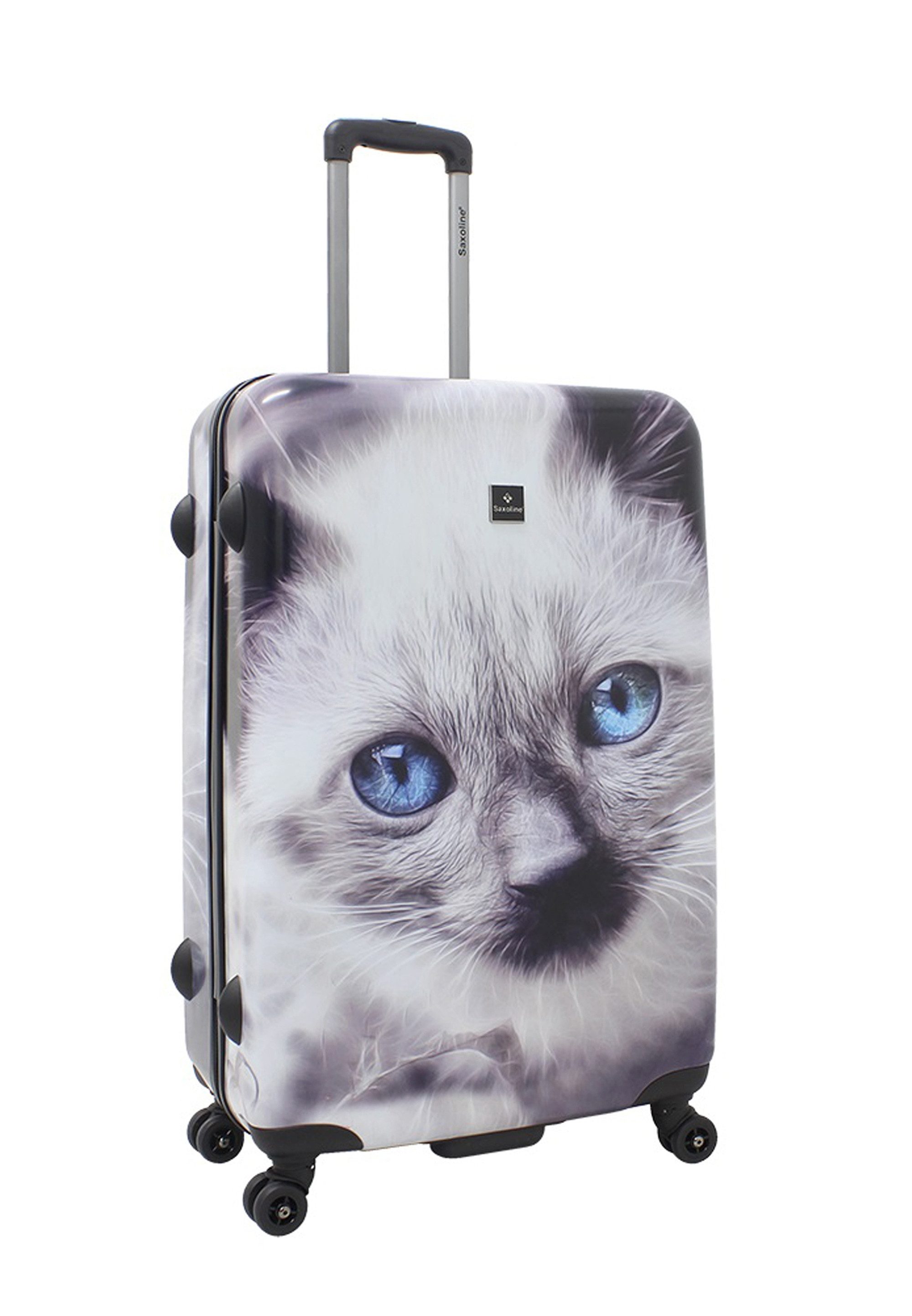 Saxoline® Koffer White Cat, mit niedlichem Katzenmotiv