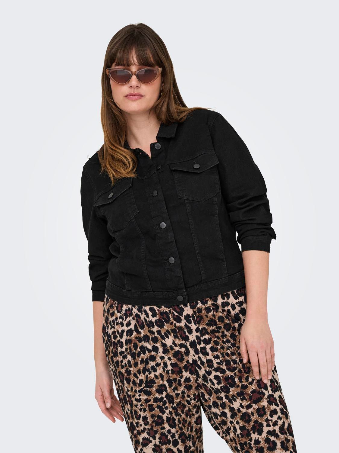 ONLY CARMAKOMA Jeansjacke CARWESPA LS JACKET BLACK DNM günstig online kaufen