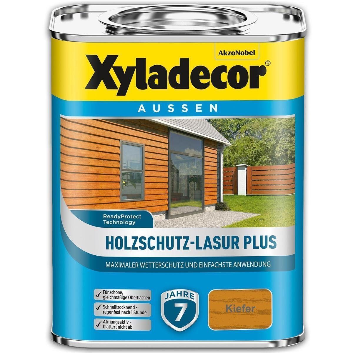Xyladecor  Holzschutzlasur Holzschutz-Lasur PLUS 4 l Außen Imprägnierung Langzeit Kiefer