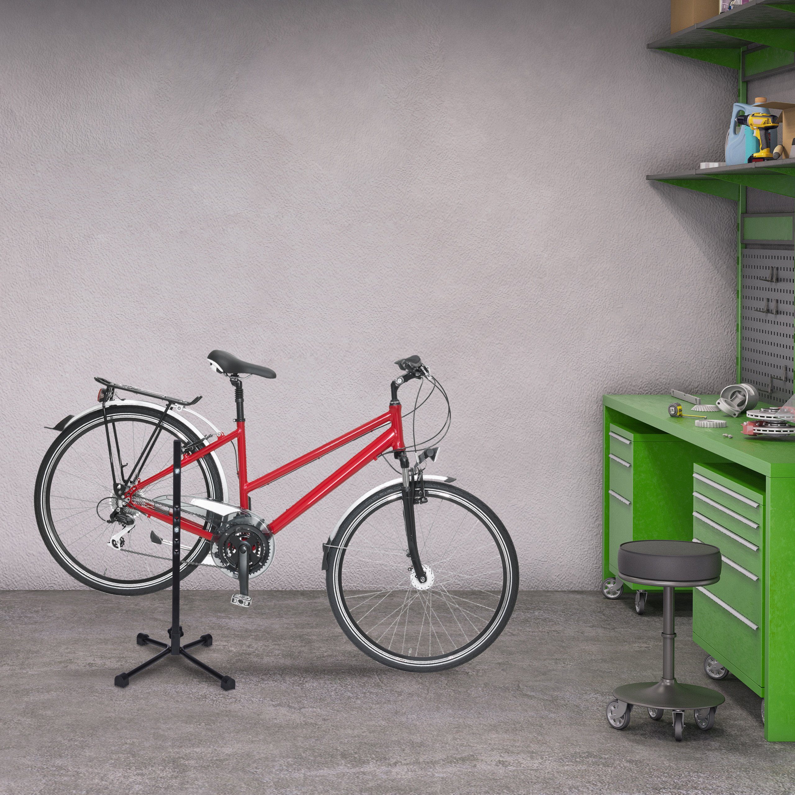 relaxdays Fahrradhalter Fahrradständer für Hinterrad