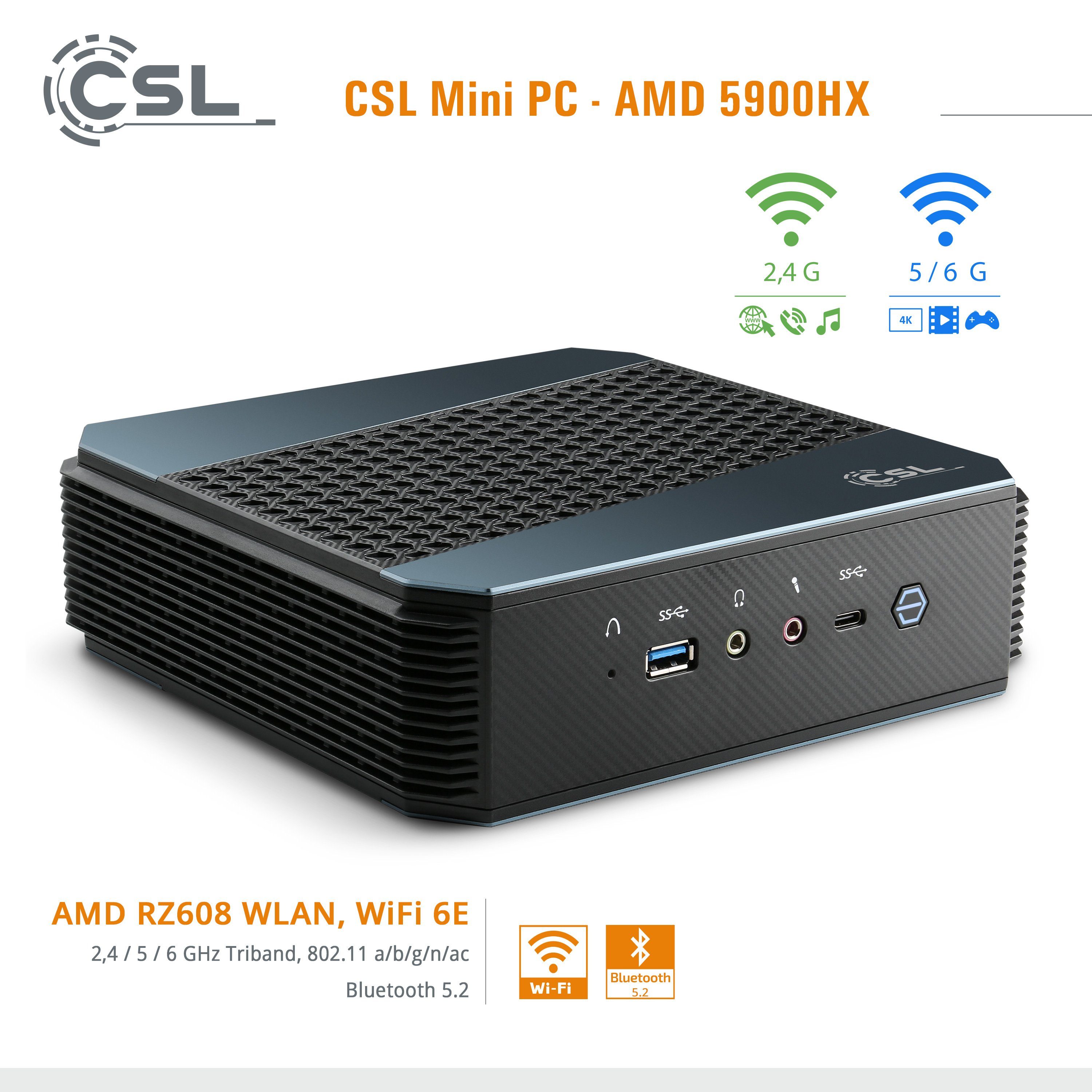 CSL AMD 5900HX / 16GB / 1000 GB M.2 SSD / Windo 11 Home Gaming-PC (AMD  5900HX, AMD Radeon™ Graphics, 16 GB RAM, 1000 GB SSD) | alle PCs