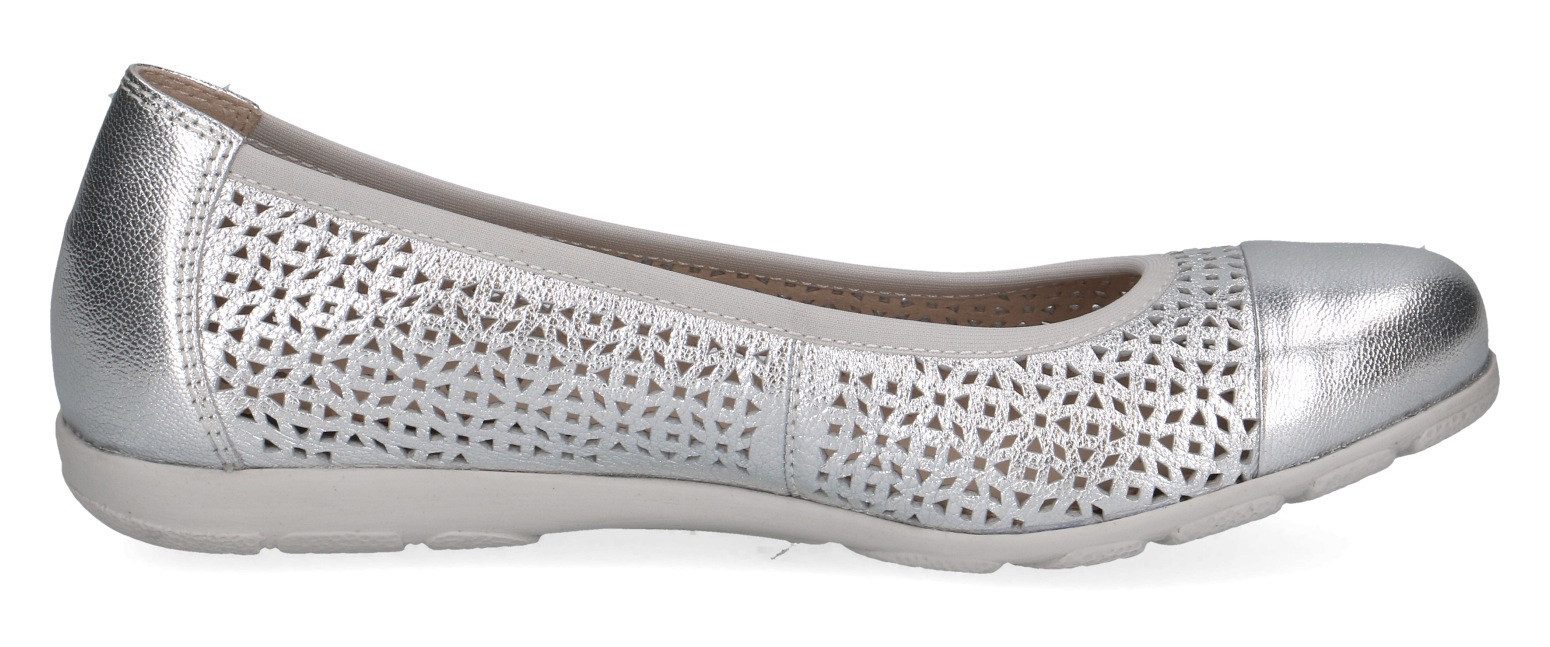 Caprice Ballerina, Slipper, Bequemschuh, Schlupfschuh mit Perforation