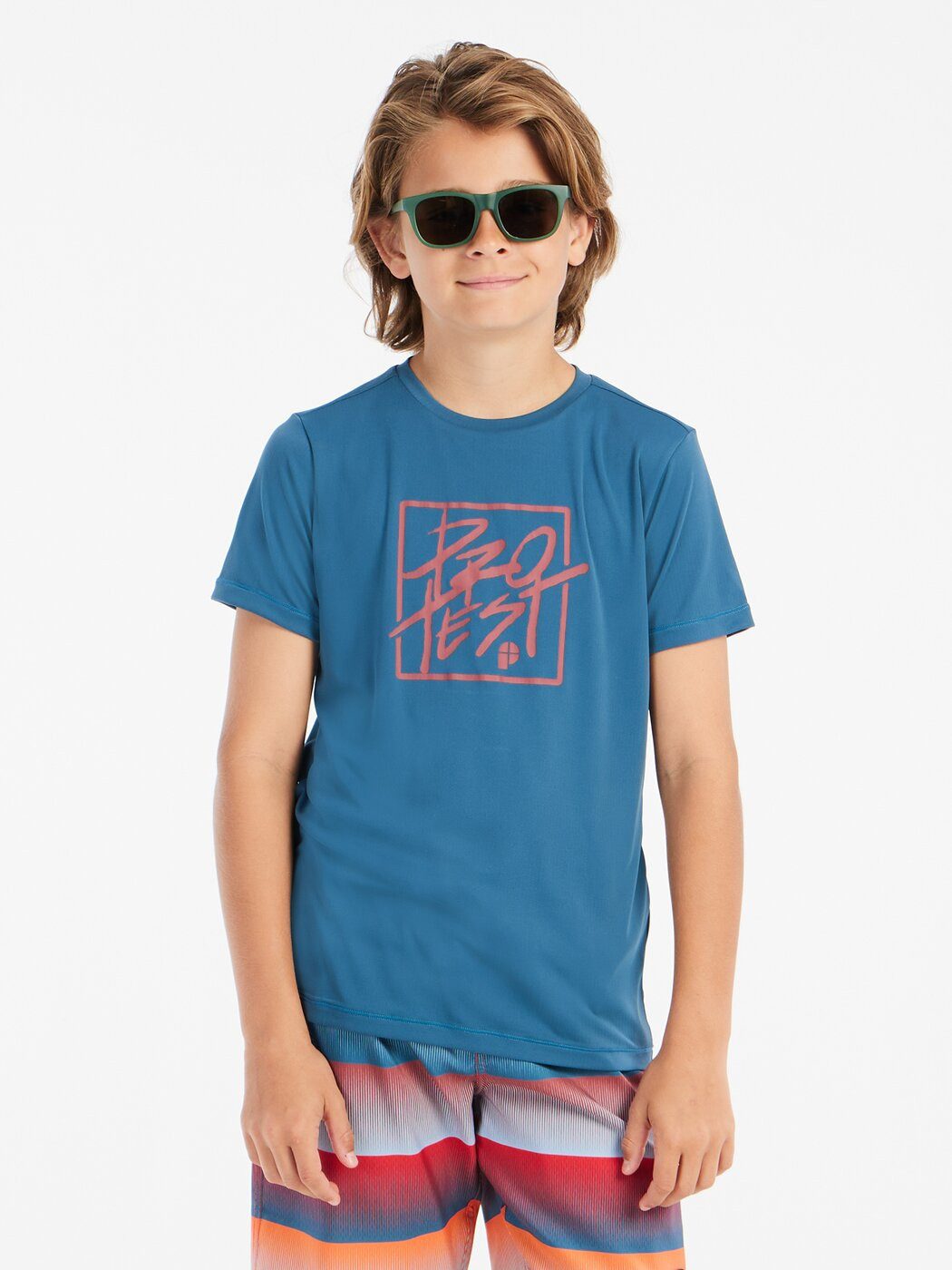 Protest Langarmshirt PRTRolf JR rashguard short sleeve RAKU BLUE