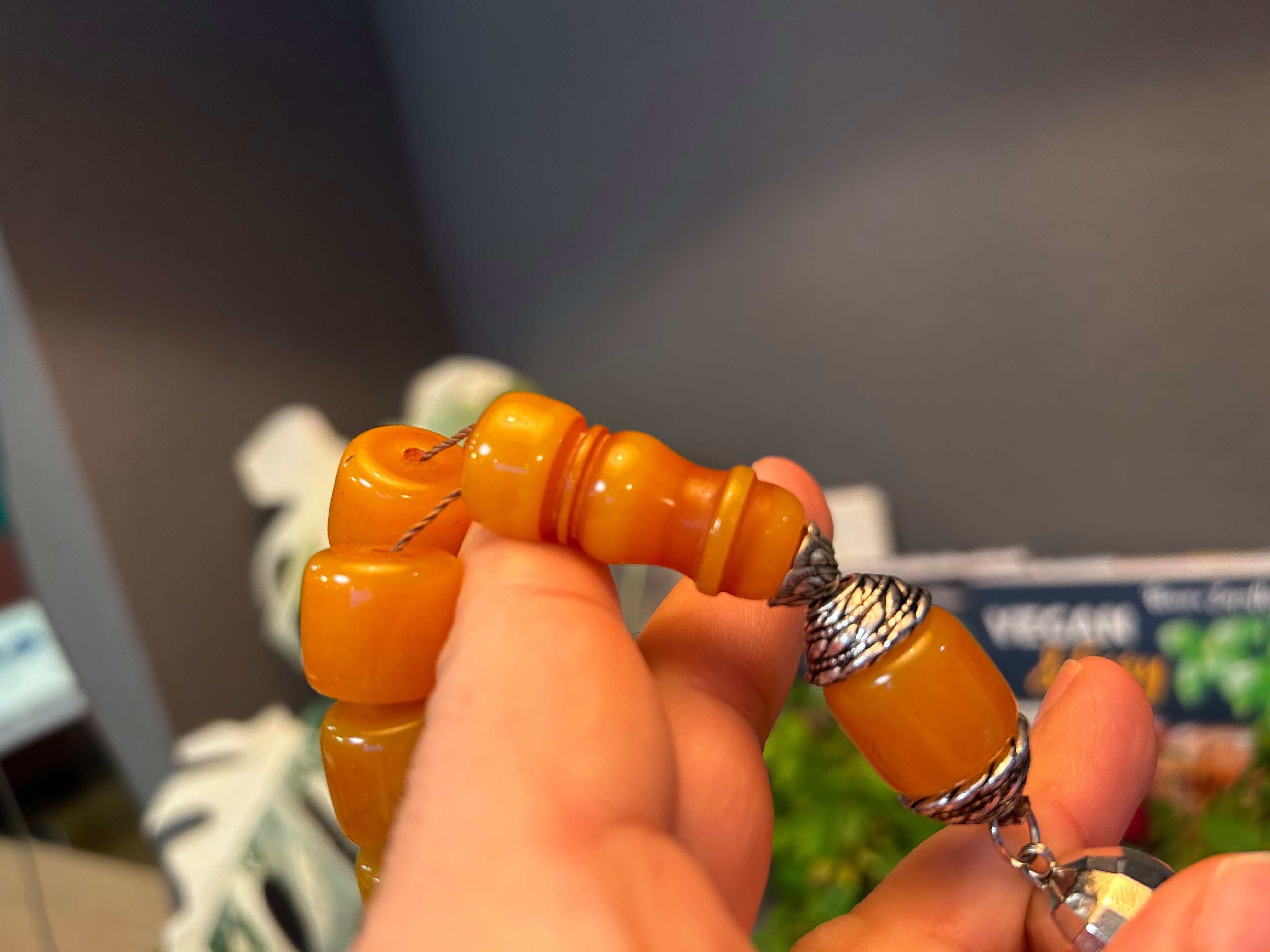 Bakalite Misbaha Amber Prayerbeads Kettenanhänger faturan TesbihBid Gebetskette 33 Tesbih