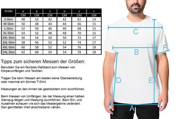 L.gonline Poloshirt Herren Polo Shirt Royal Design, Washed Shirt, Kurzarm Herrenshirt, (Packung, 1-tlg) mit, Frontprint, mit Logoprint