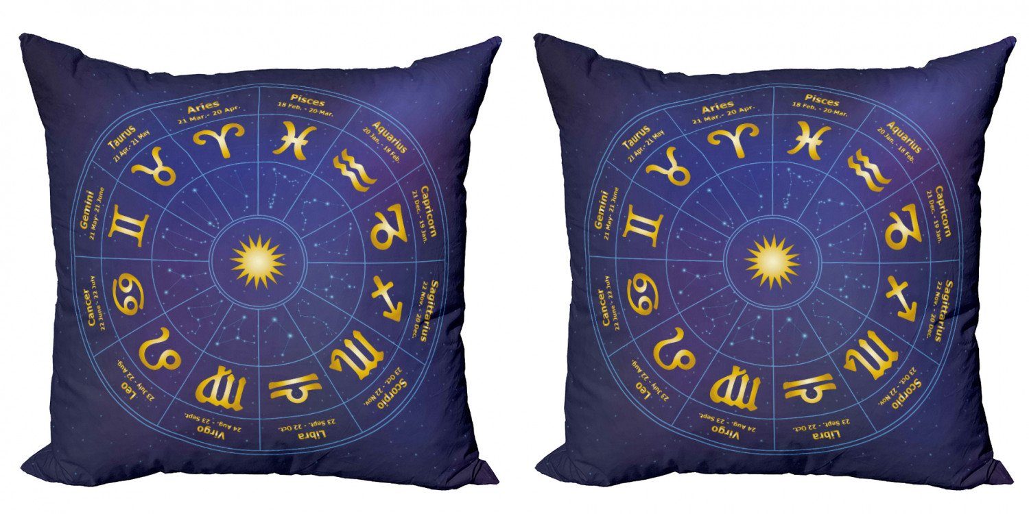 Accent Doppelseitiger Digitaldruck, Kissenbezüge Geburt Astrologie (2 Modern Stück), Termine Abakuhaus Horoskop