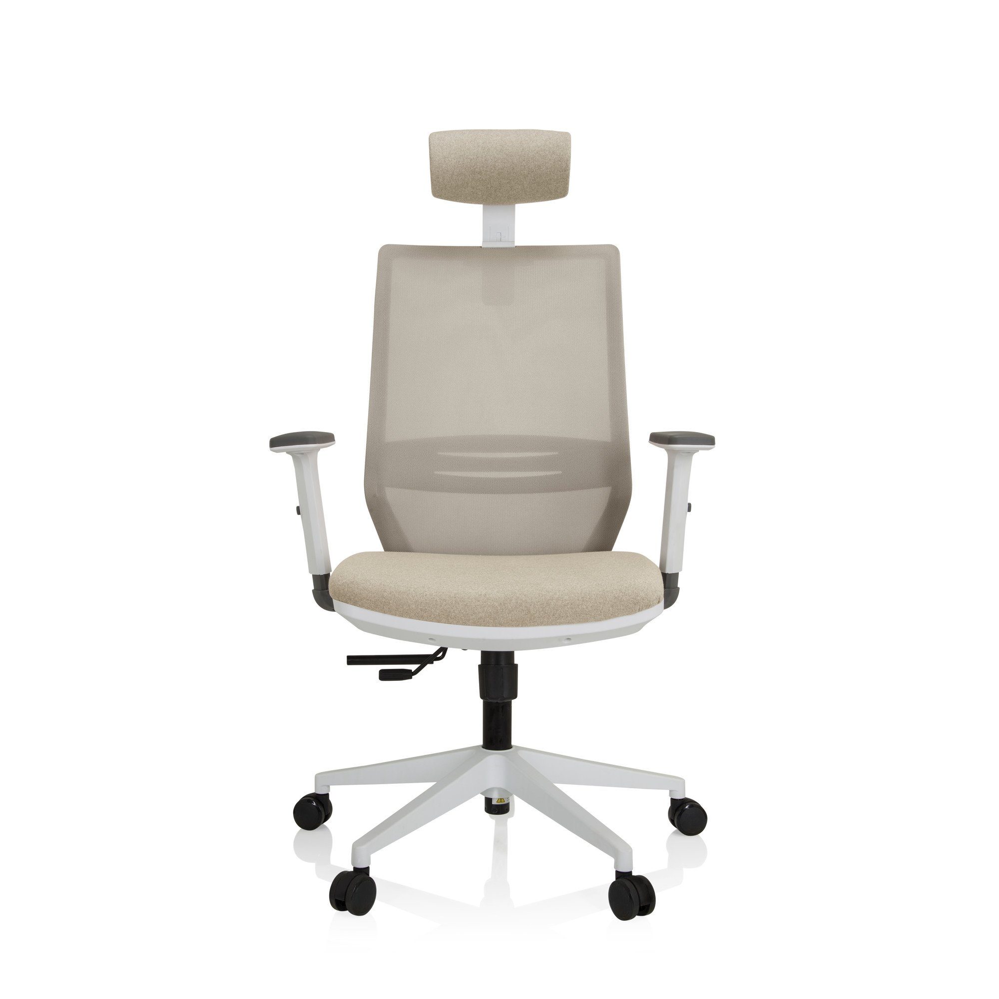 St), PROFONDO Stoff/Netzstoff W (1 Bürostuhl ergonomisch Drehstuhl Profi Beige PRO hjh Schreibtischstuhl OFFICE