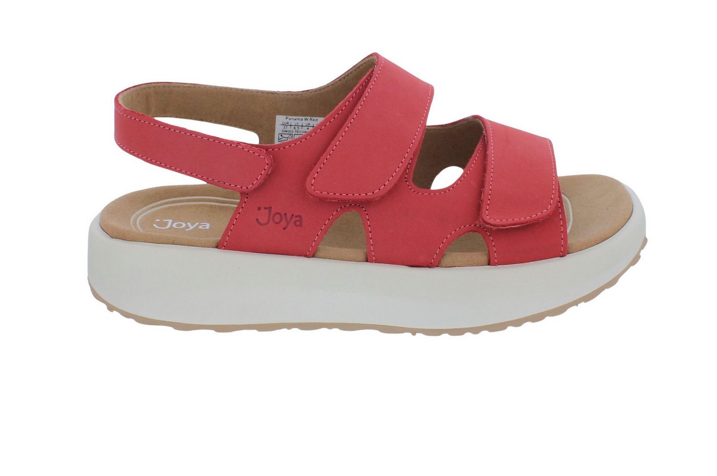 Joya Joya Sandale Panama Red JY117A, Nubukleder, Klettverschluss, Senso-Soh Sandale
