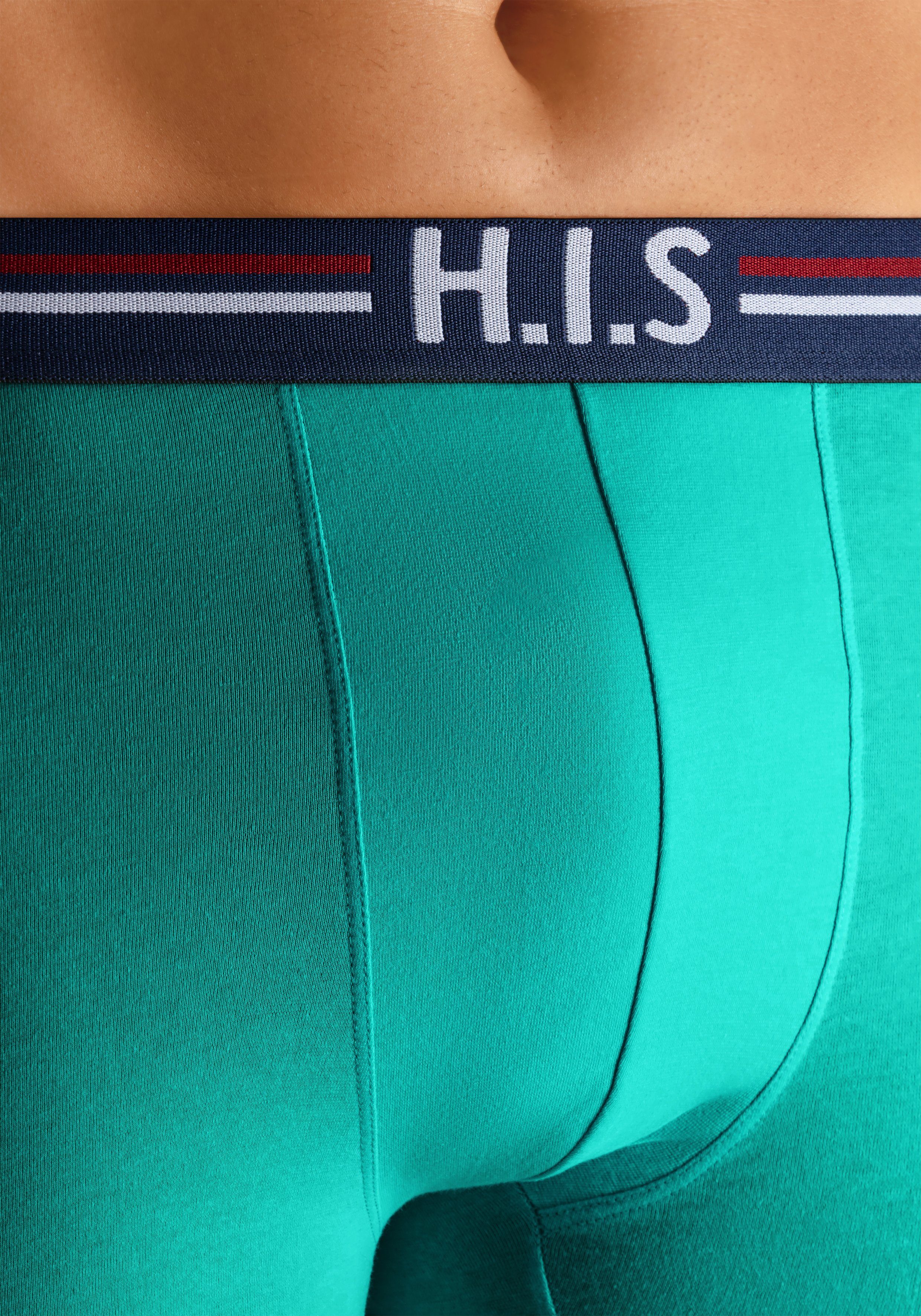 H.I.S Boxer Boxershorts für Herren (Packung, 5-St) mit Streifen und Markenlogo im Bund – Bild 5 von 5