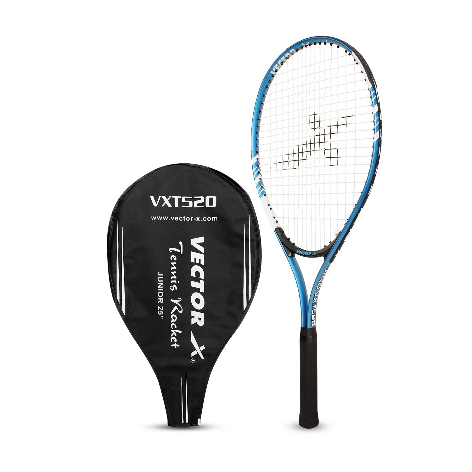 Vector X Tennisschläger Vxt 520 Strung Tennisschläger Für Männer &Jungen, (Verkaufspaket: 1 Tennisschläger, Superleicht & leicht zu schwingen, Griffgröße - 4 3/8), sowohl für Anfänger als auch für Fortgeschrittene geeignet