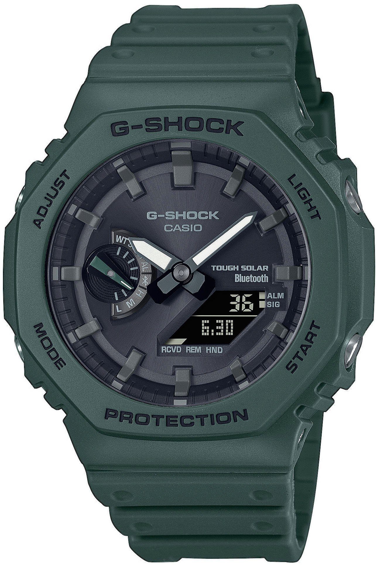 CASIO G-SHOCK GA-B2100 Smartwatch, Solaruhr, Armbanduhr, Herrenuhr, Stoppfunktion, Weltzeit