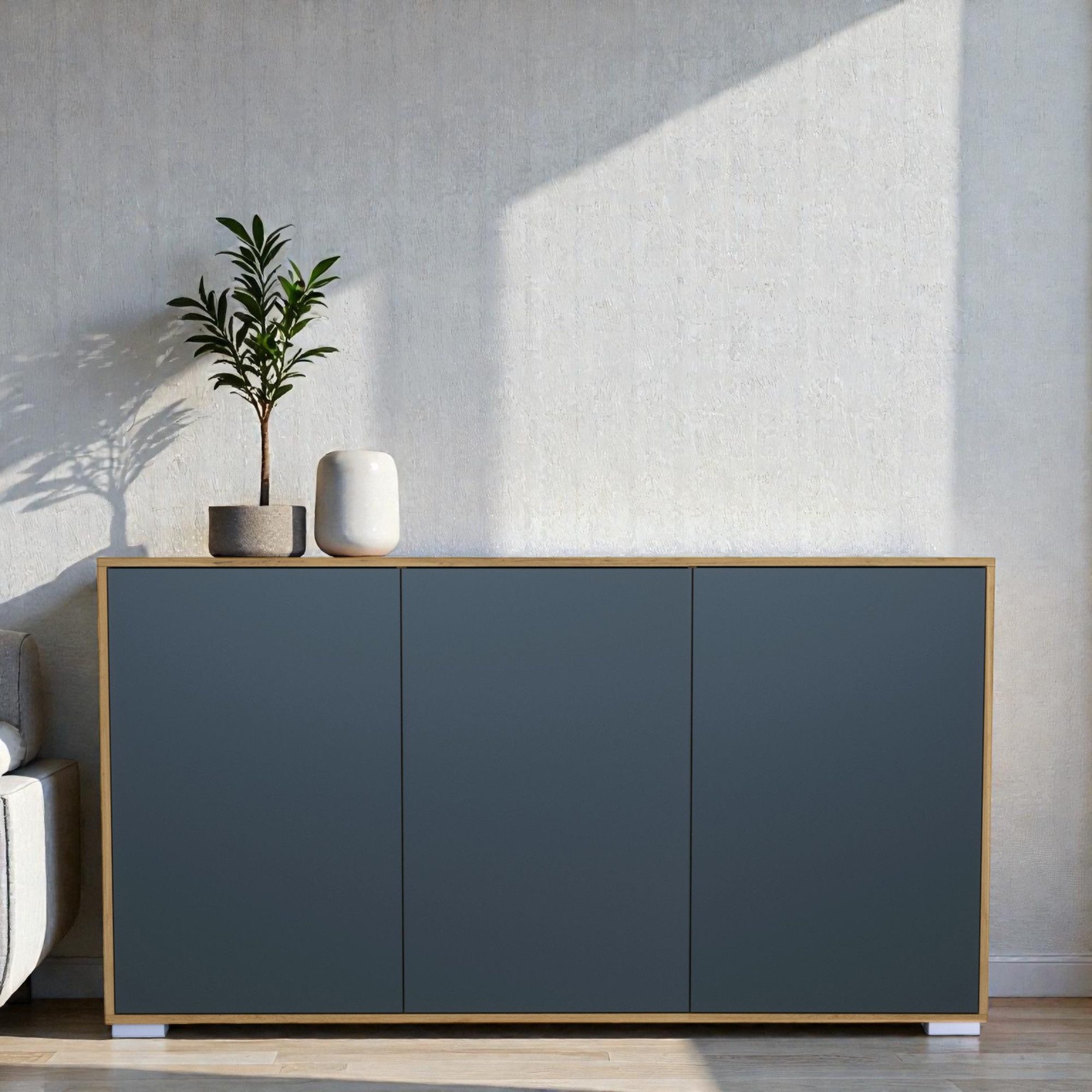 InnoFurn Sideboard Elena, Push-to-Open, Made in Germany