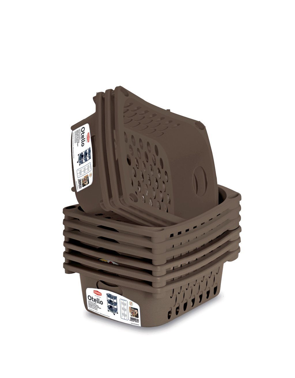 Kreher Küchenwagen Küchenwagen Rollwagen mit 3 Ablagen (Taupe), Mit 3 Körbe günstig online kaufen