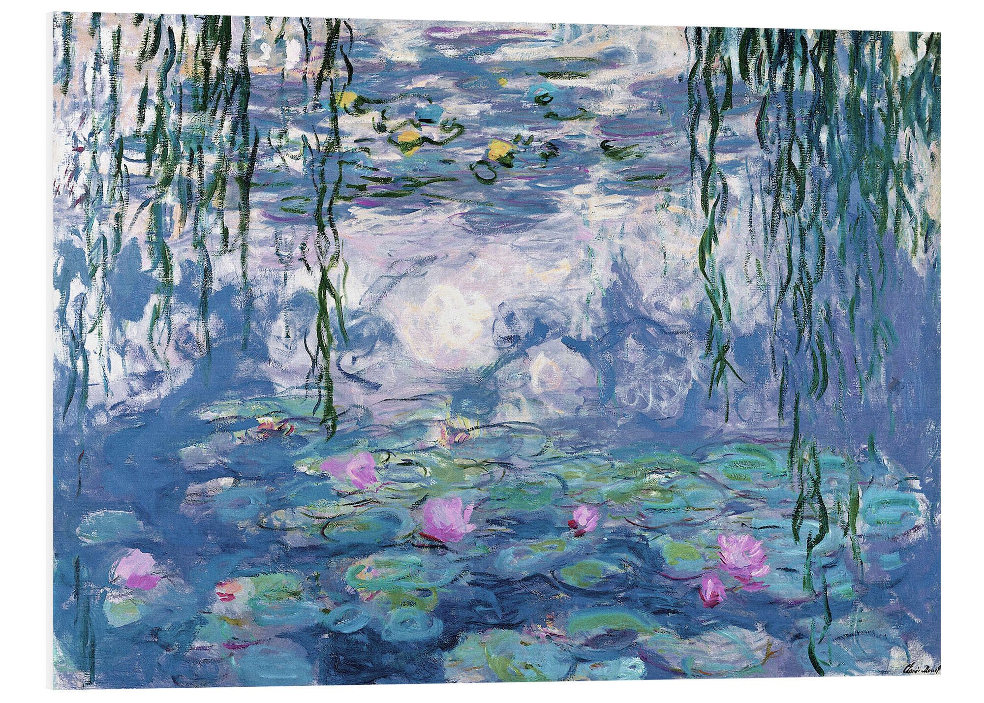 Posterlounge Forex-Bild Claude Monet, Seerosen, Badezimmer Malerei