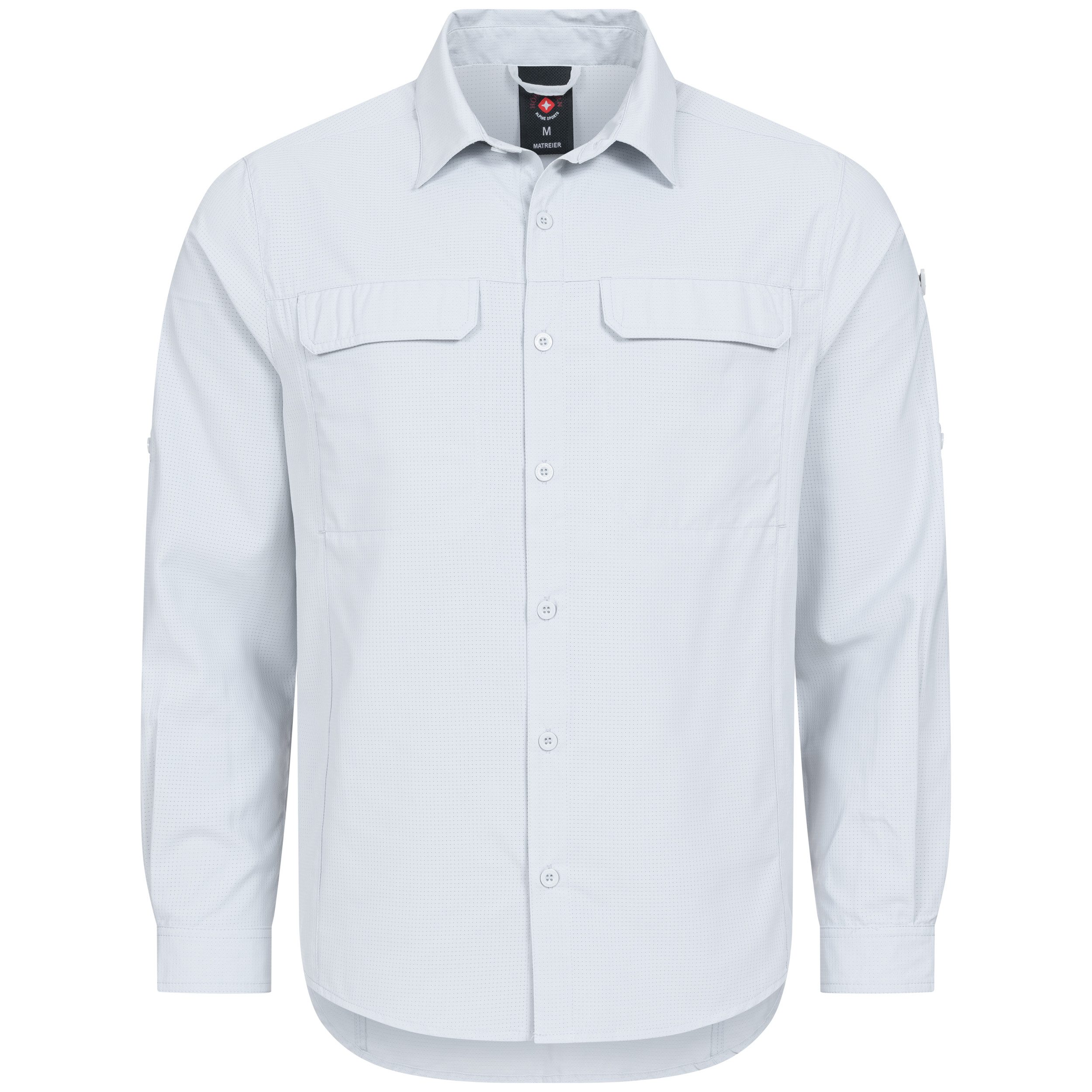 Höhenhorn Funktionshemd Matreier Herren Hemd Langarm Funktionshemd Atmungsaktiv für Männer Button-Down-Hemd, Outdoor, Angelhemd – Bild 2 von 5