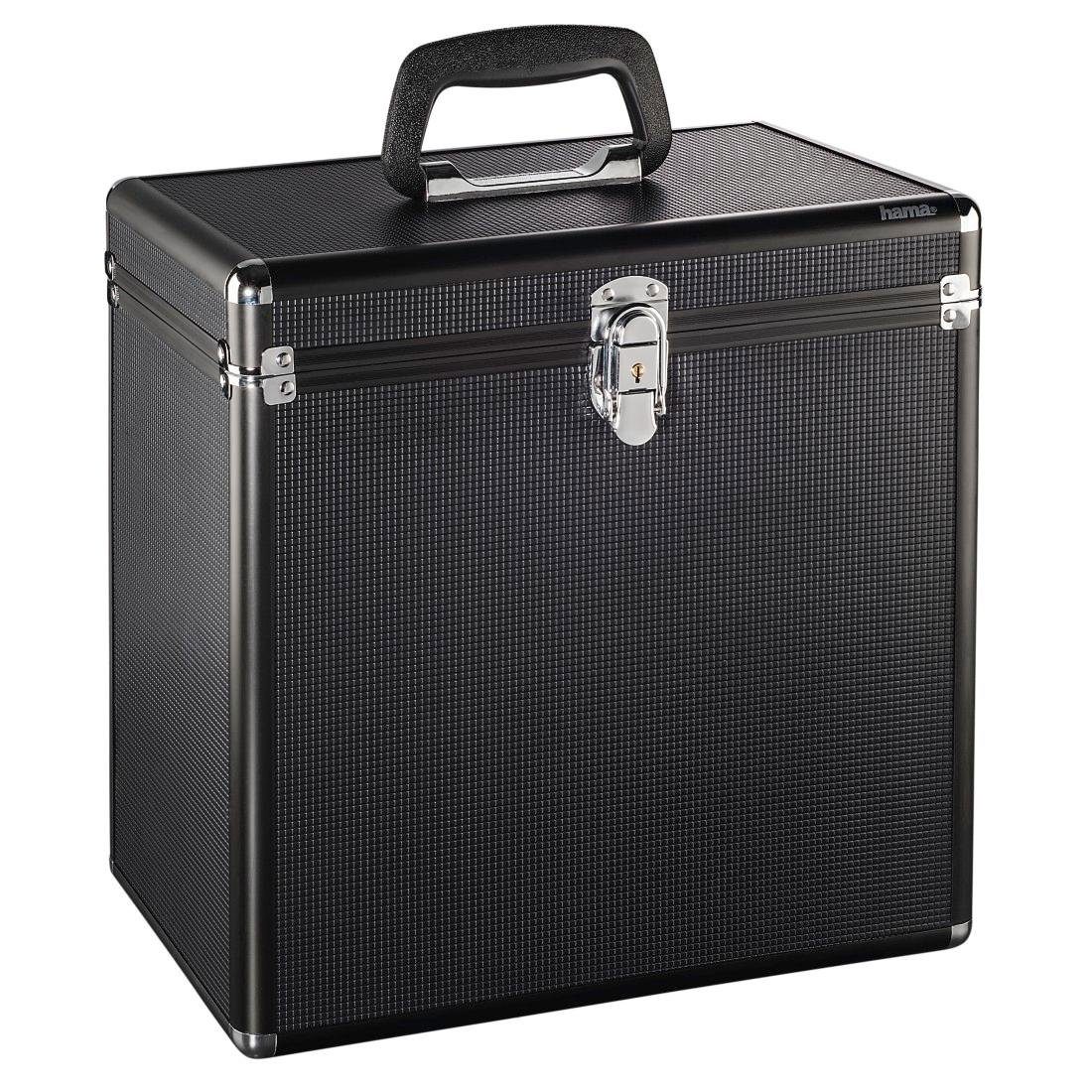 Hama LP-Schutzhülle LP Koffer 50, Koffer für bis zu 50 Schallplatten, schwarz