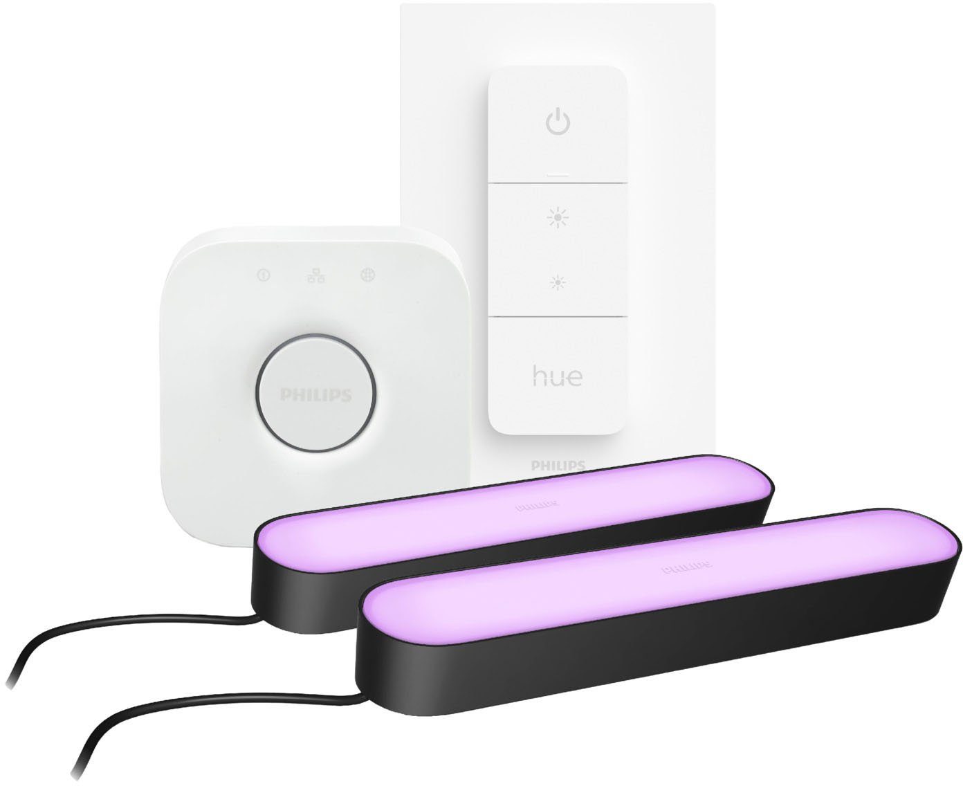 Philips Hue LED Tischleuchte Lightbar, Farbwechsel, LED fest integriert, Fa günstig online kaufen