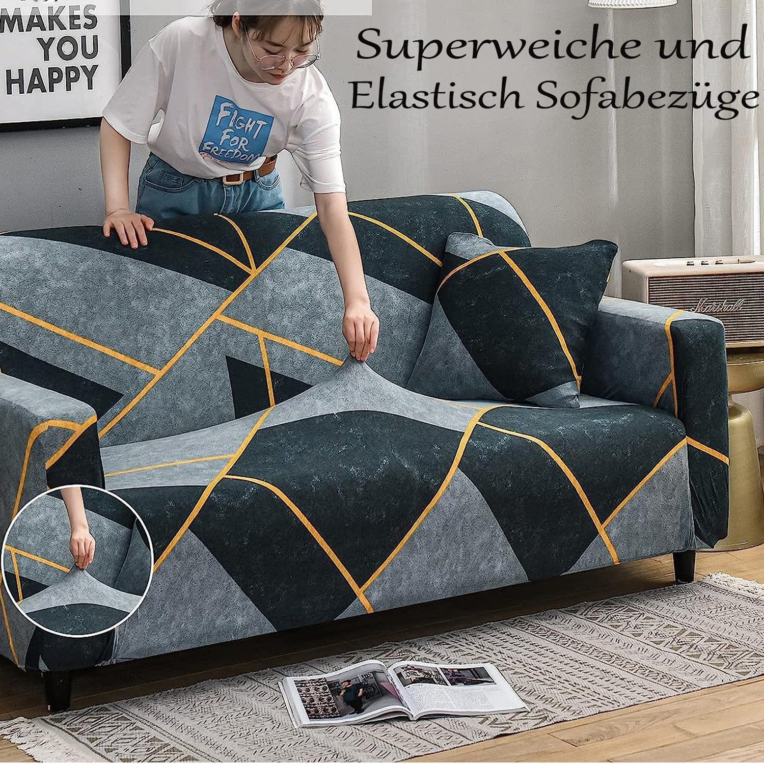 wohnTRAUM24 Sofahusse Sofabezug 1/2/3/4 Sitzer,Sofaüberwurf Elastisch günstig online kaufen
