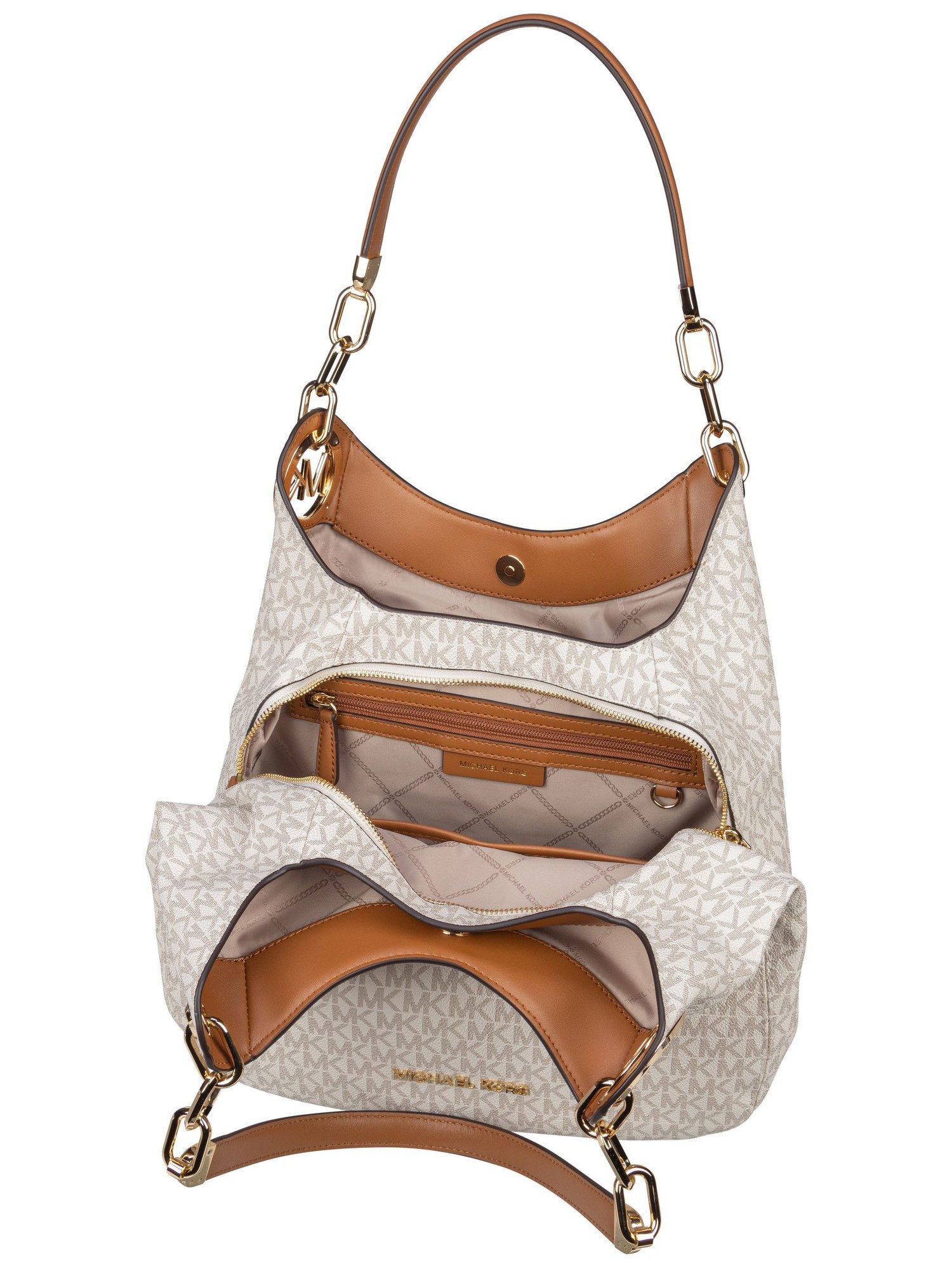 MICHAEL KORS Handtasche Lillie Large Chain Shoulder Tote MK Signature, Hobo Bags