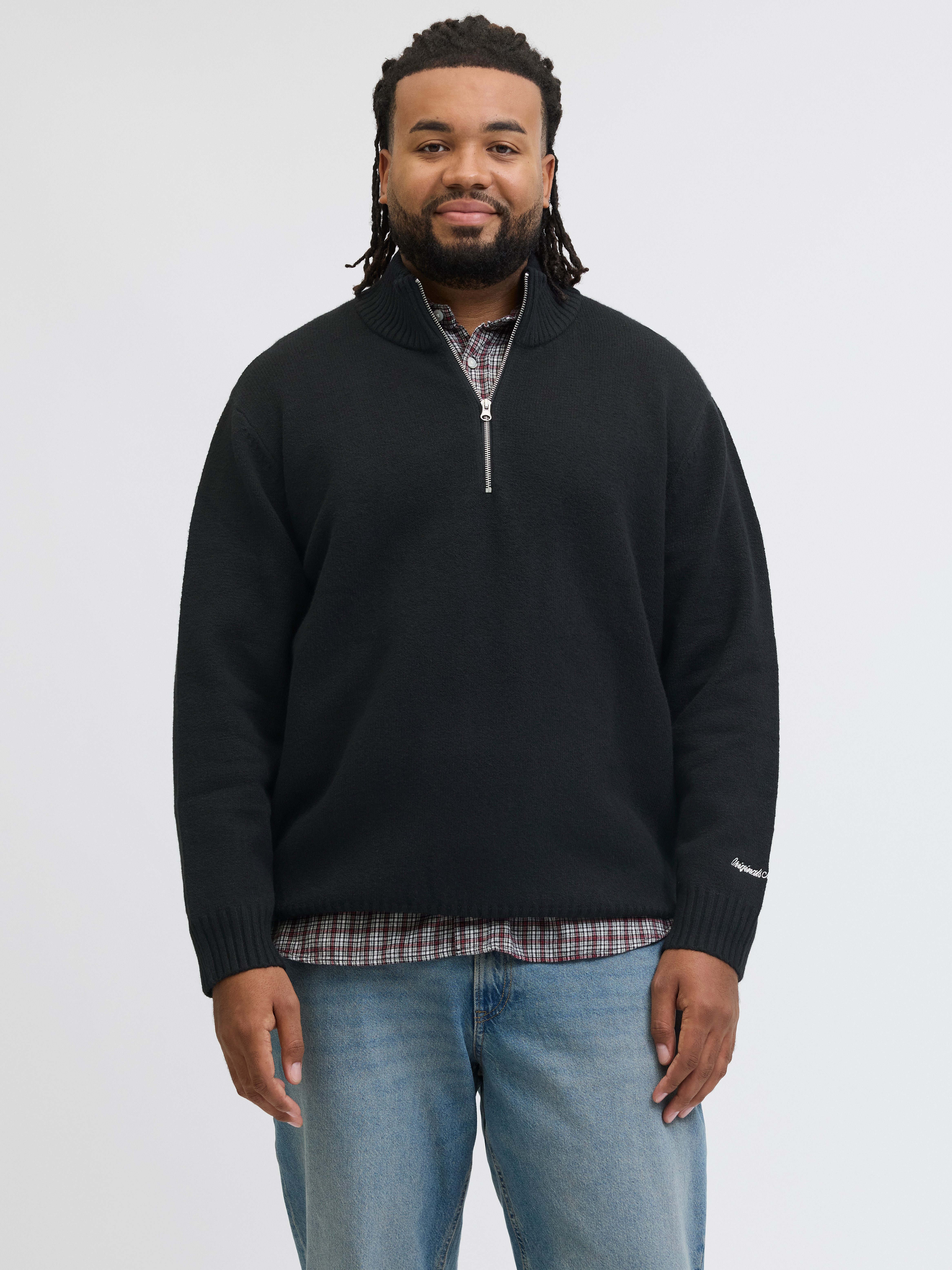 Jack & Jones PlusSize Troyer JORNORREBRO KNIT HALF ZIP PLS günstig online kaufen