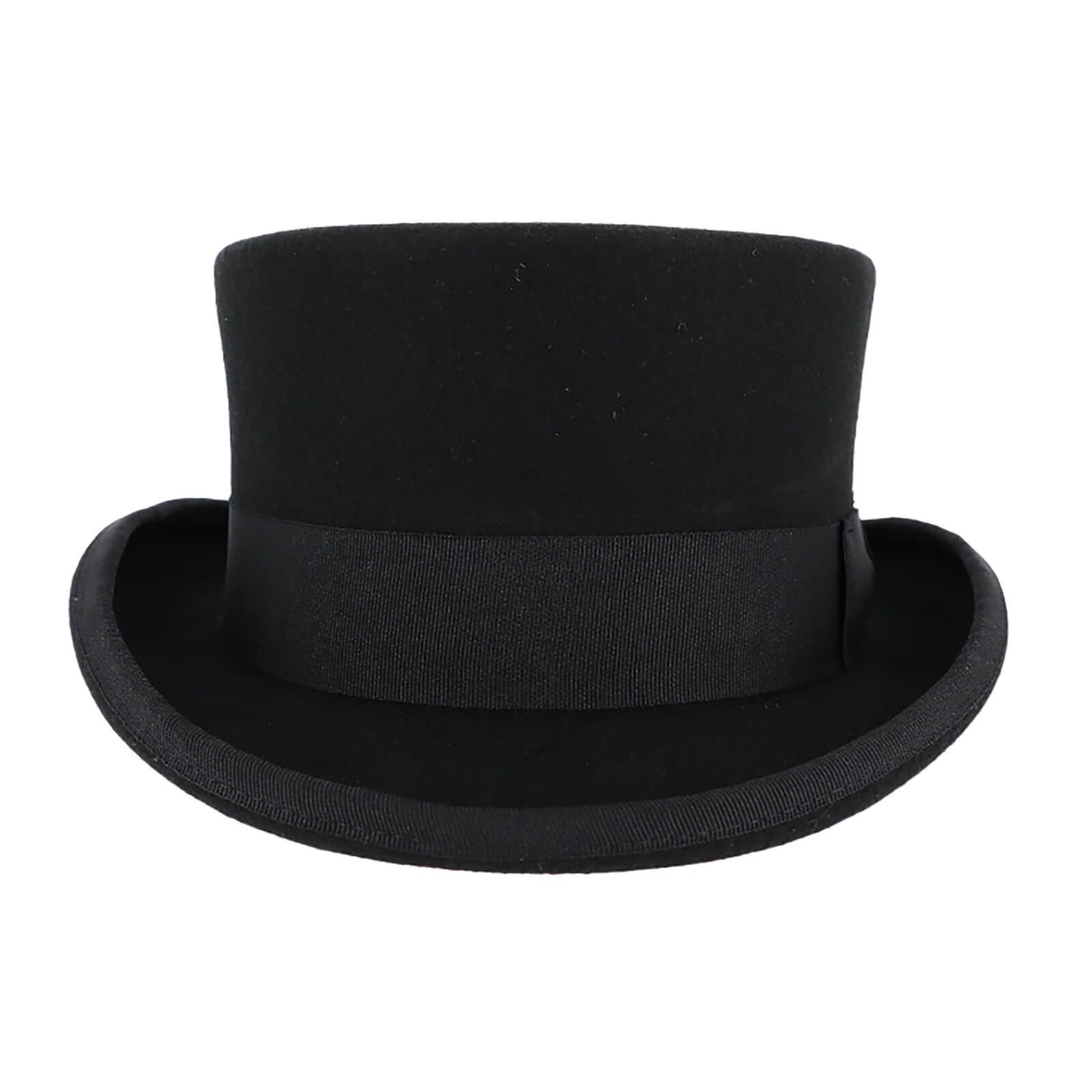 Fiebig Filzhut Wollfilzhut Zylinder mit 10cm Höhe Schwarz günstig online kaufen