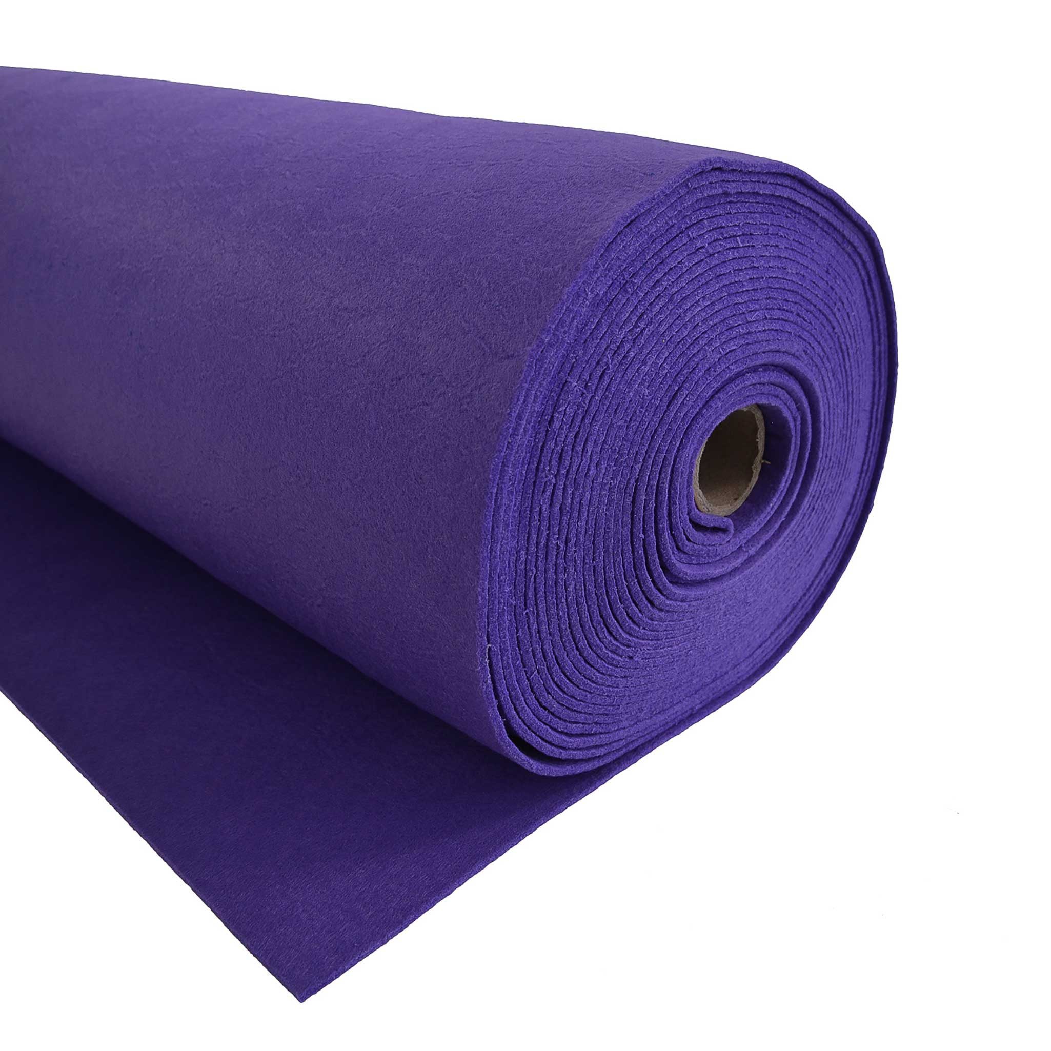 maDDma Stoff Bastelfilz waschbar Meterware Filz ab 1m x 90cm x 3mm Dekofilz, lila