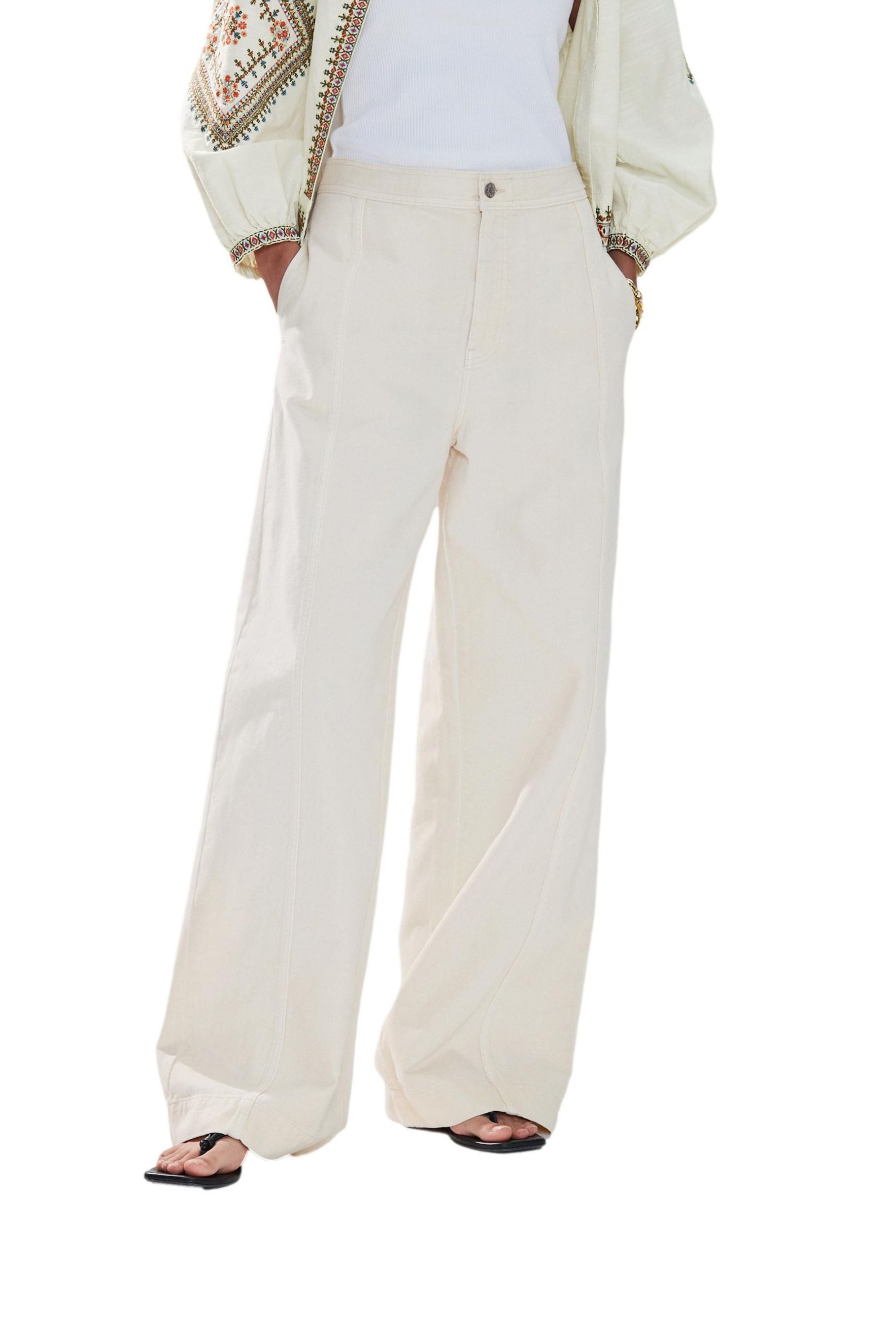 Next Weite Jeans Jeans mit weitem Bein und Frontnaht (1-tlg)