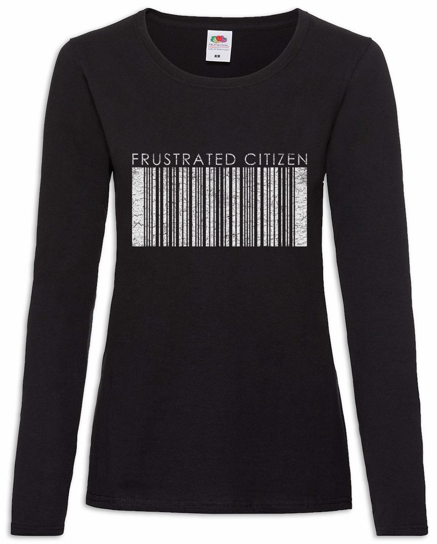 Langarmshirt Frustrated Citizen Damen Langarmshirt EAN Barcode Scanner