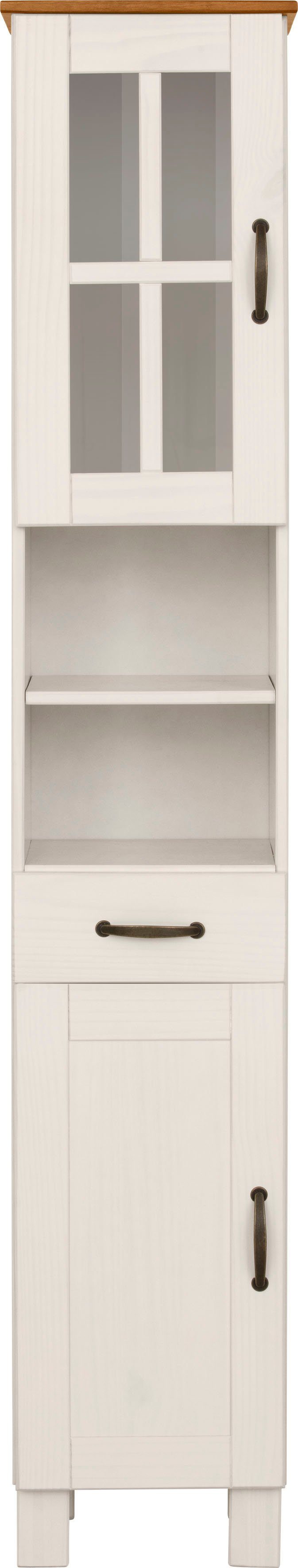 Home affaire Hochschrank Rodby FSC®-zertifiziertes Massivholz, Breite 33cm, Höhe 180cm