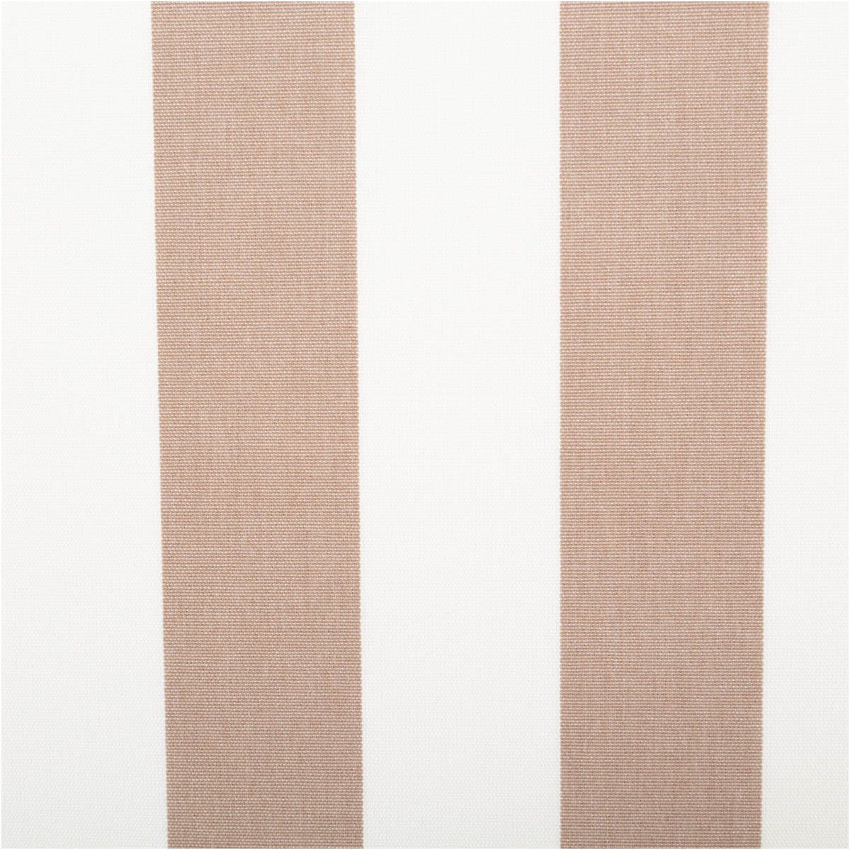 SCHÖNER LEBEN. Stoff Outdoorstoff Meterware Markisenstoff Teflon Toldo hellbraun-weiß 160cm, abwaschbar