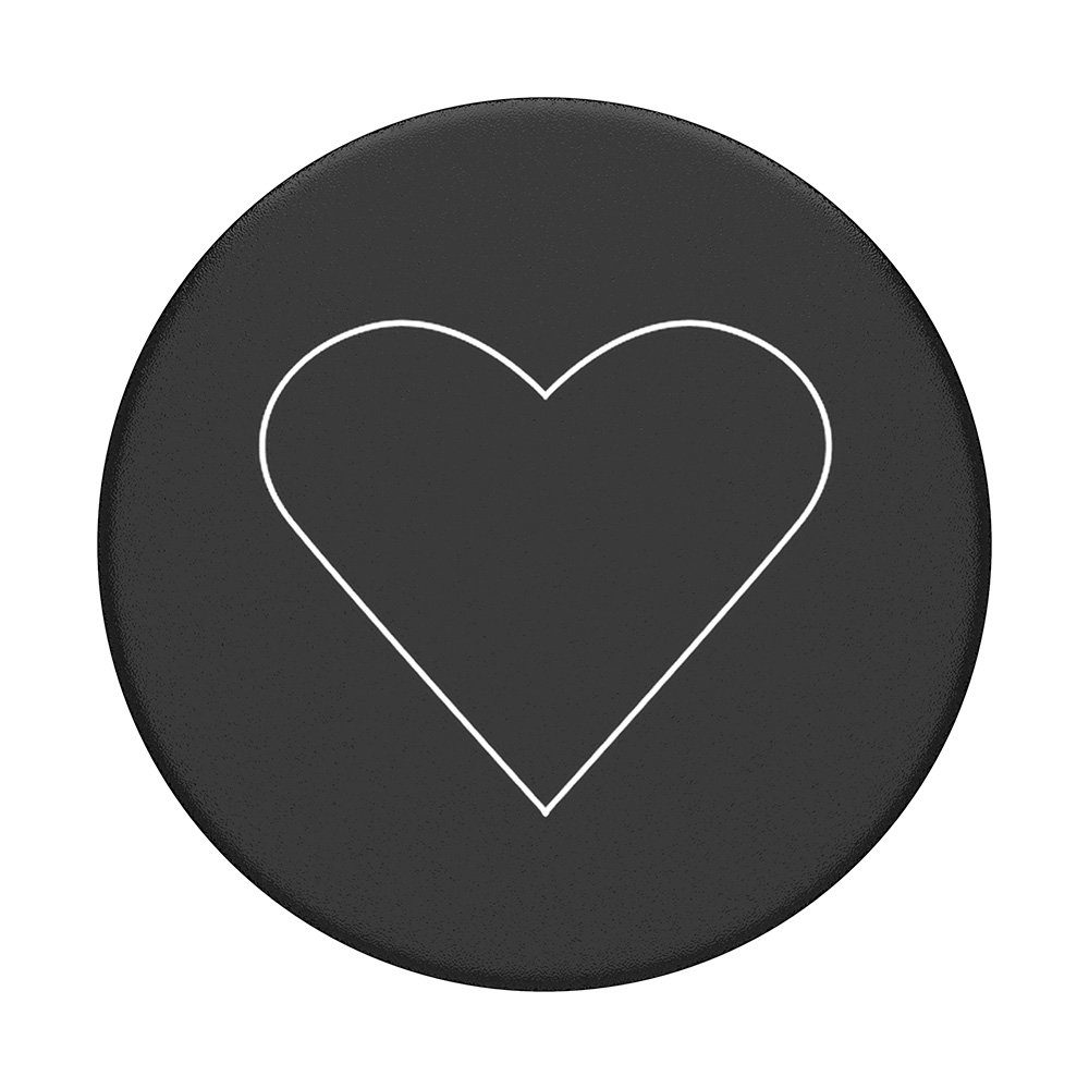 Popsockets Popsockets PopGrip - White Heart Black