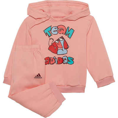 adidas Sportswear Jogginganzug Baby Jogginganzug OVER JOG FL für Mädchen