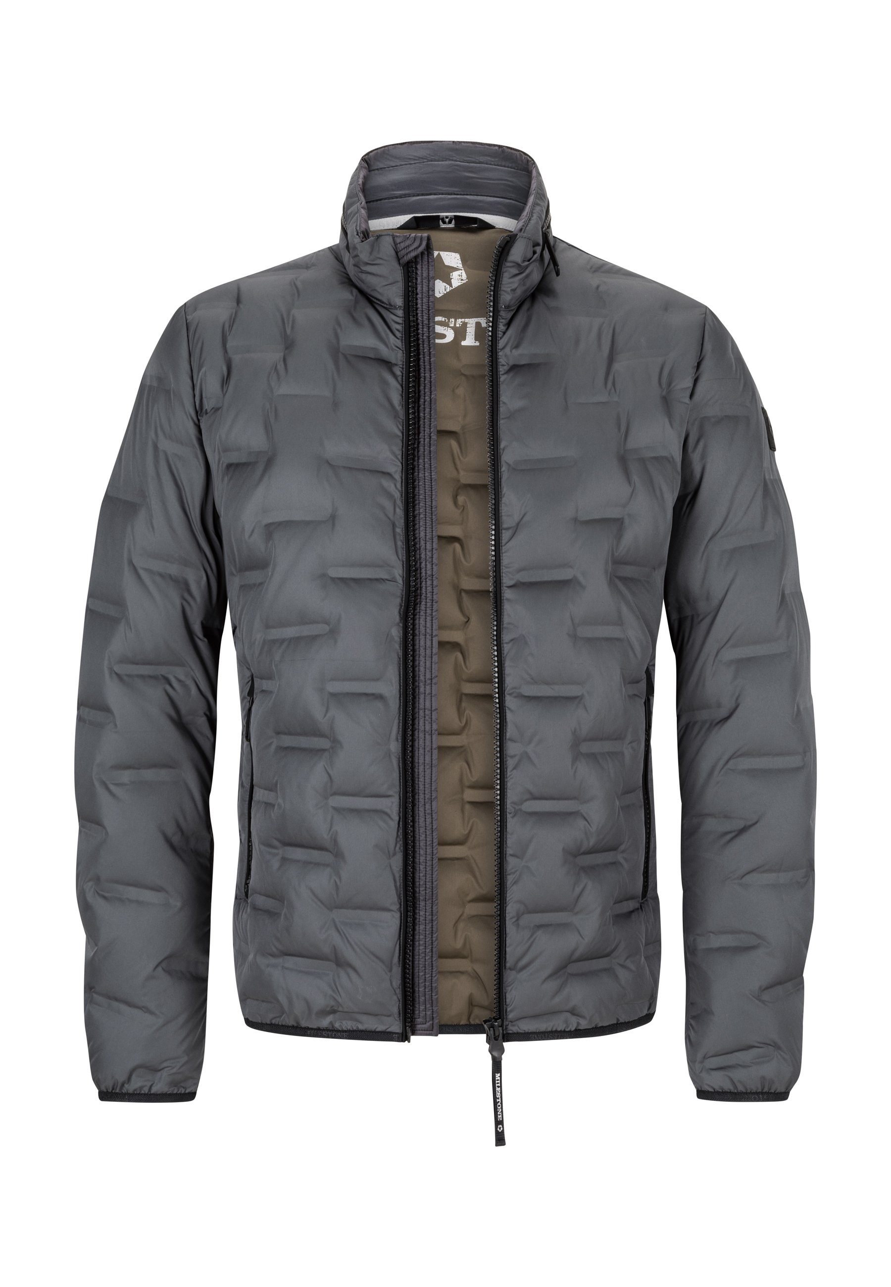Milestone Steppjacke MSSalvio heat-pressed Verarbeitung in Stepp-Optik, was günstig online kaufen