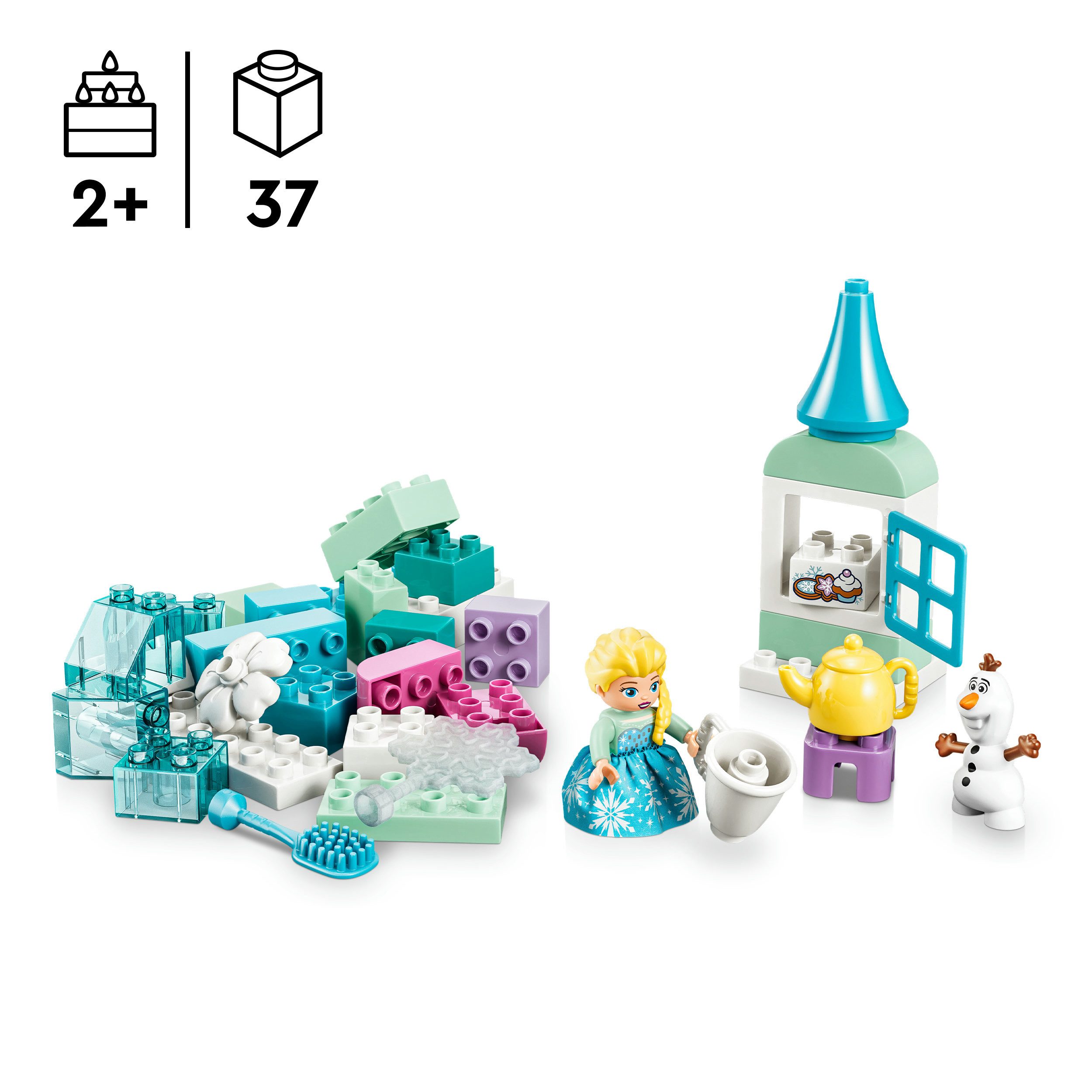 LEGO® Frozen Kreativbox mit Elsa und Olaf (10462), LEGO DUPLO Disney Konstruktionsspielsteine, (37 St), Made in Europe