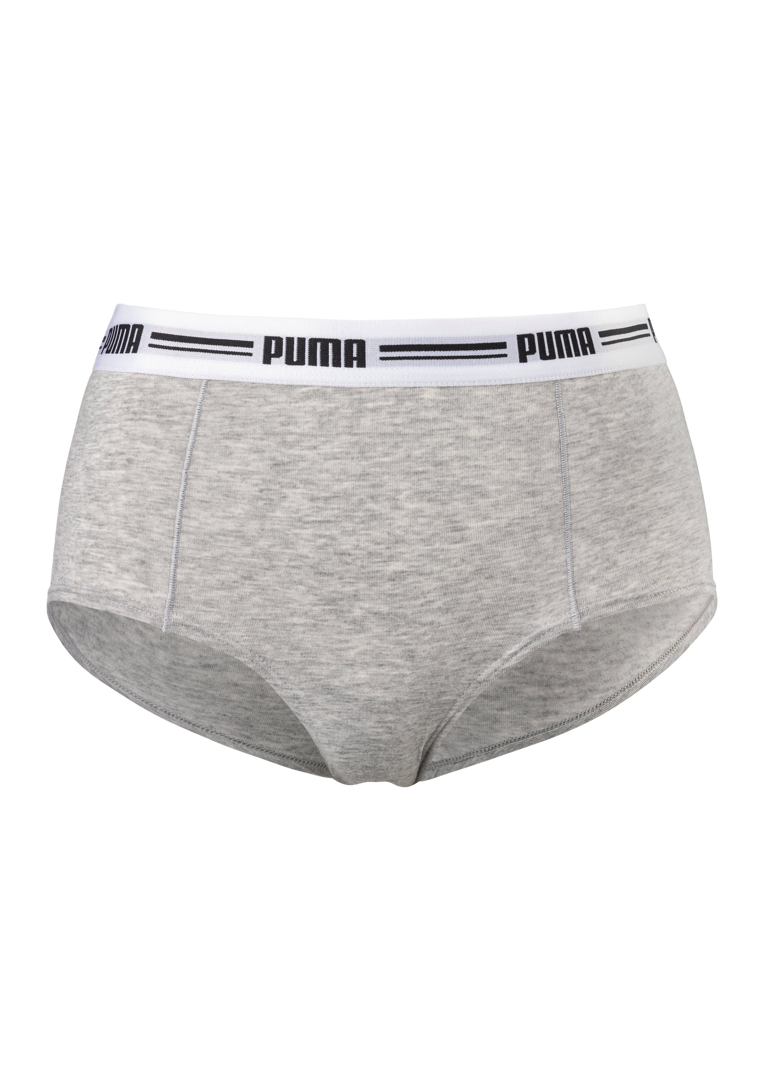 grau-meliert Panty Iconic PUMA 2-St) (Packung,