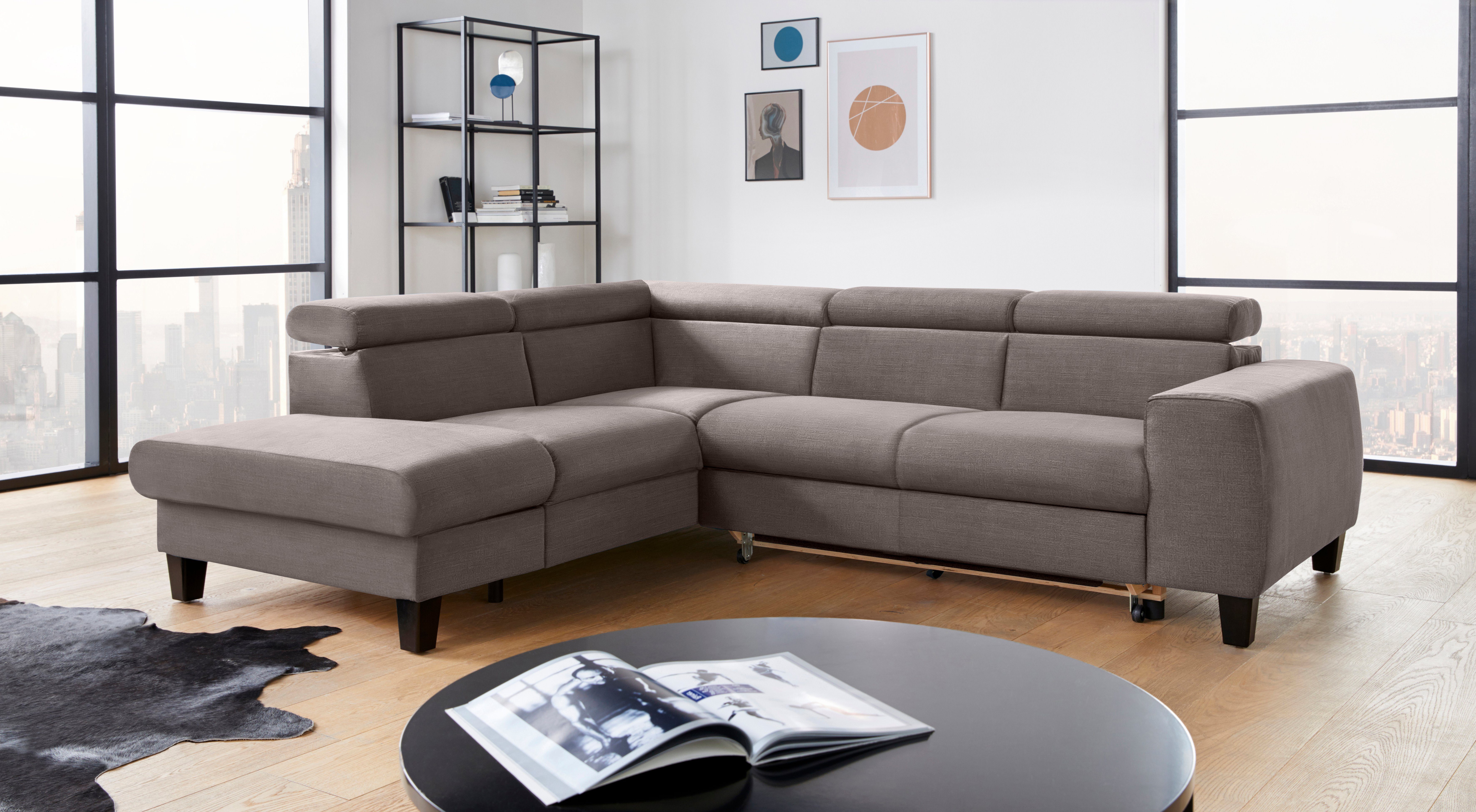 COTTA Ecksofa Morven L-Form mit Kopfteilverstellung, günstig online kaufen