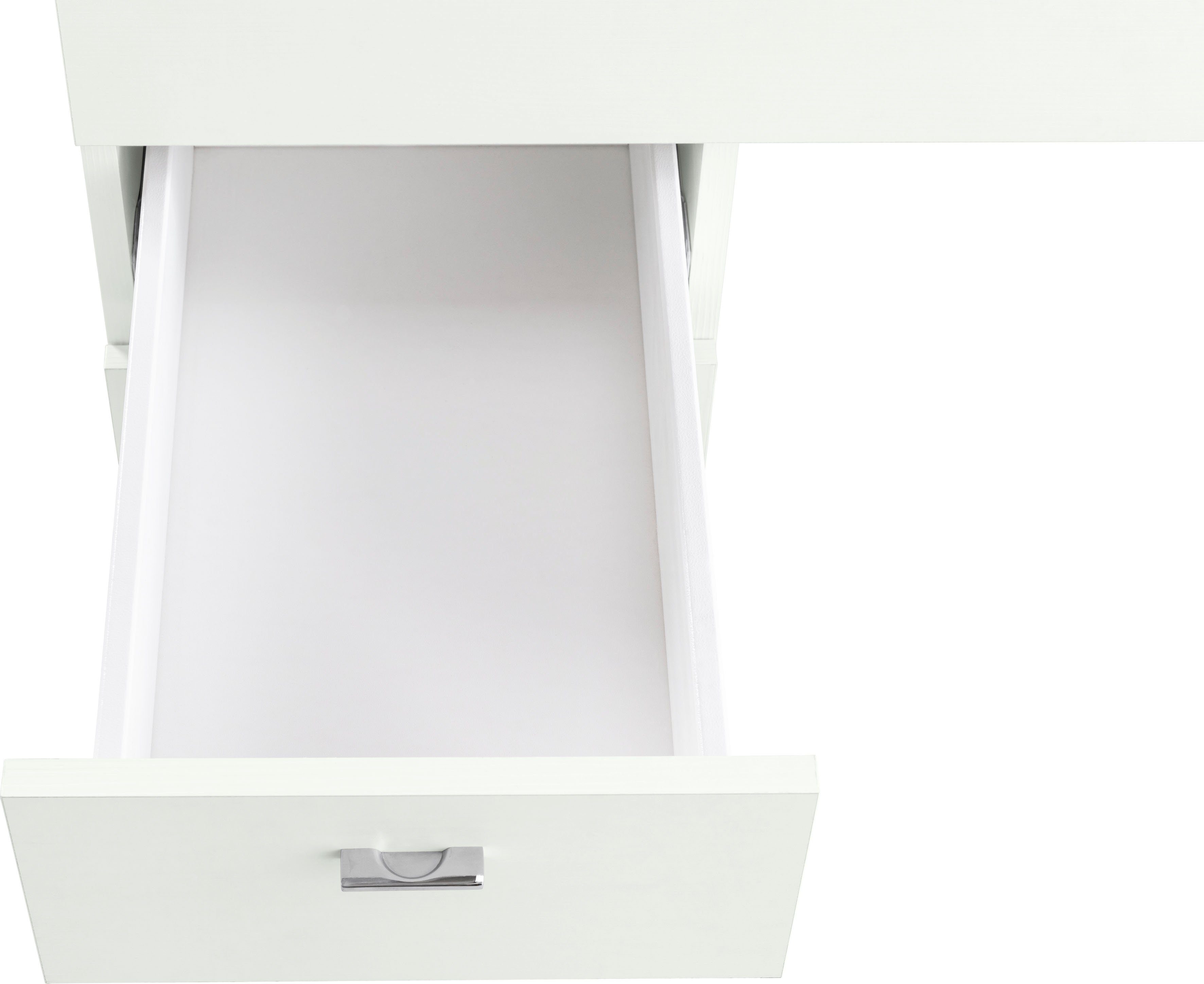 Tecnos Schreibtisch Sliding, Tischplatte ausziehbar weiß weiß larice | larice