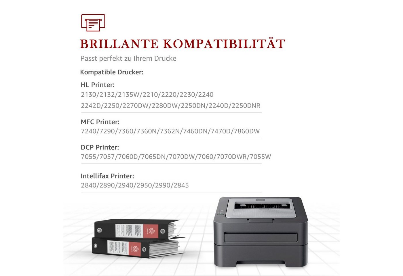 Thumbnail - Toner Kingdom Tonerpatrone TN-2220 TN2220 2-St Brother HL-2215 DCP-7055W, (1-St)