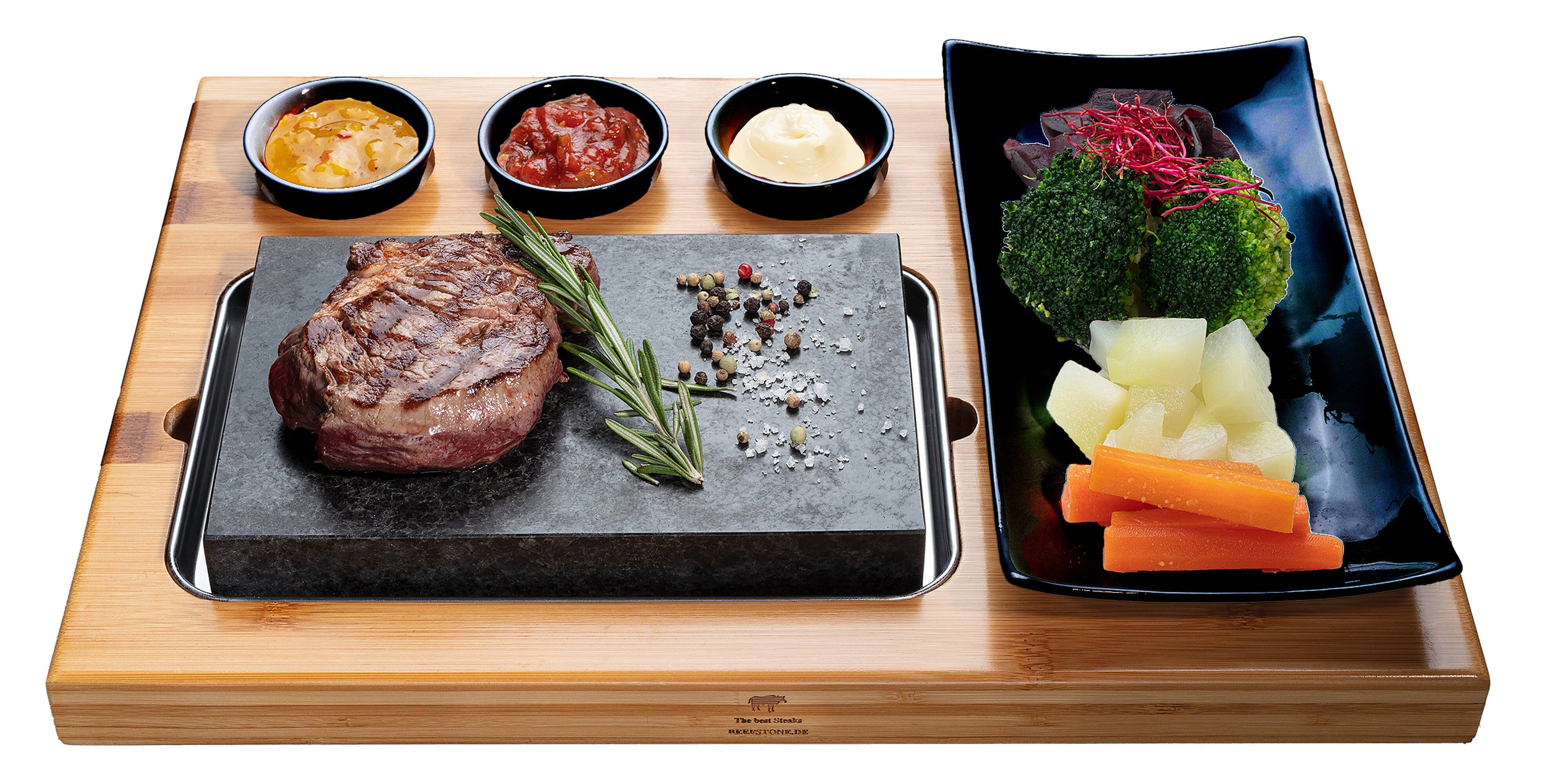 Beefstone Tischgrill Heißer Stein Grillset Modell UNO