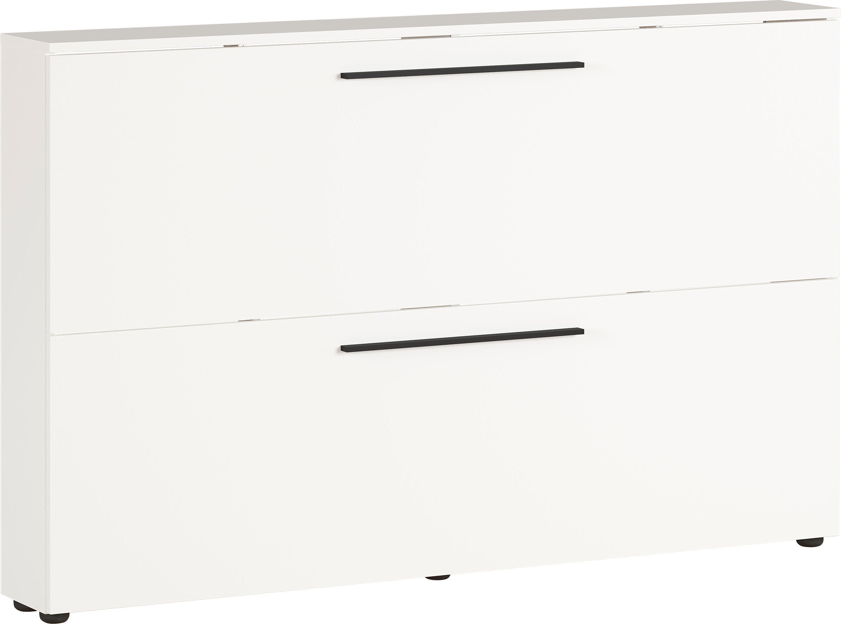 GERMANIA Schuhschrank Utah Schuhschrank in 2 Breiten, mit 2 oder 3 Klappen Tiefe: 19cm, ideal für schmale Flure, Metallschuhkörbe,Made in Germany