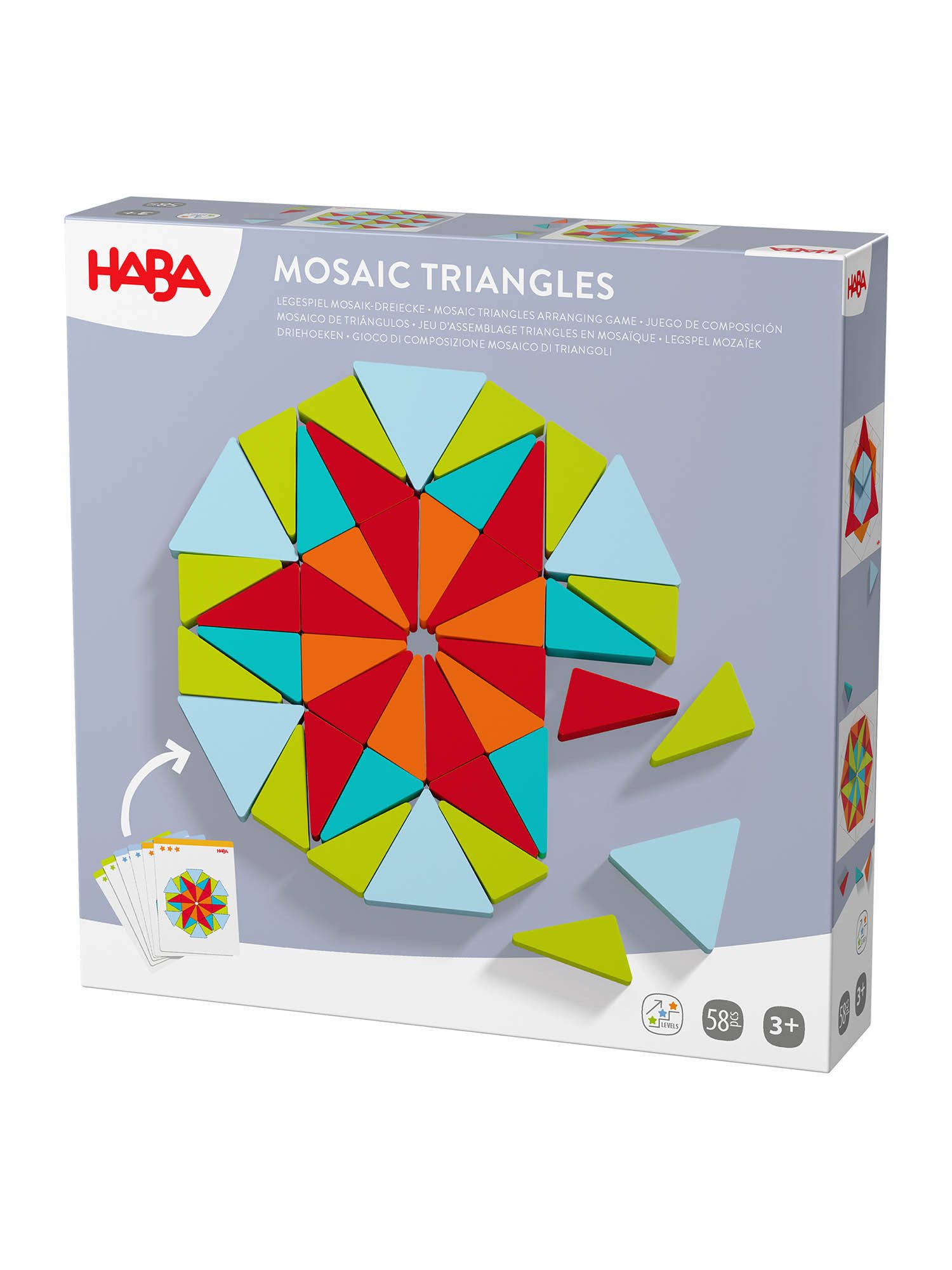 Haba Puzzle Legespiel Mosaik-Dreiecke, Puzzleteile, Puzzlespiel, Legespiel, Jigsaw Puzzle