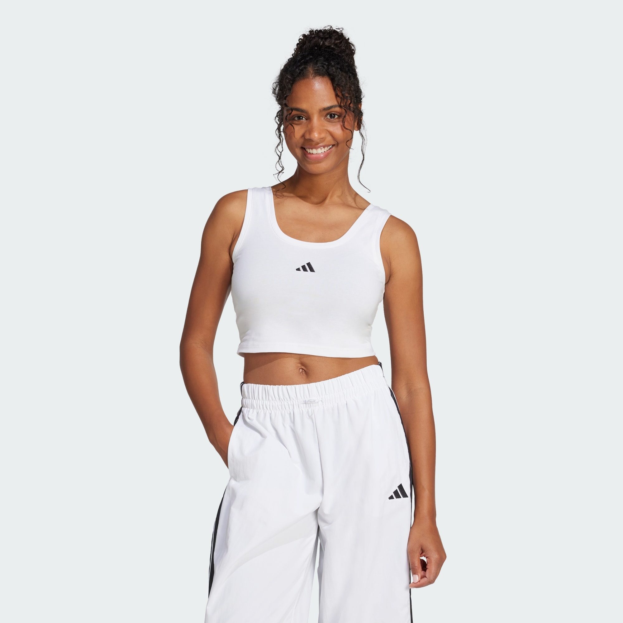 adidas Sportswear Tanktop ESSENTIALS SMALL LOGO COTTON LIFESTYLE TANKTOP (1-tlg)
