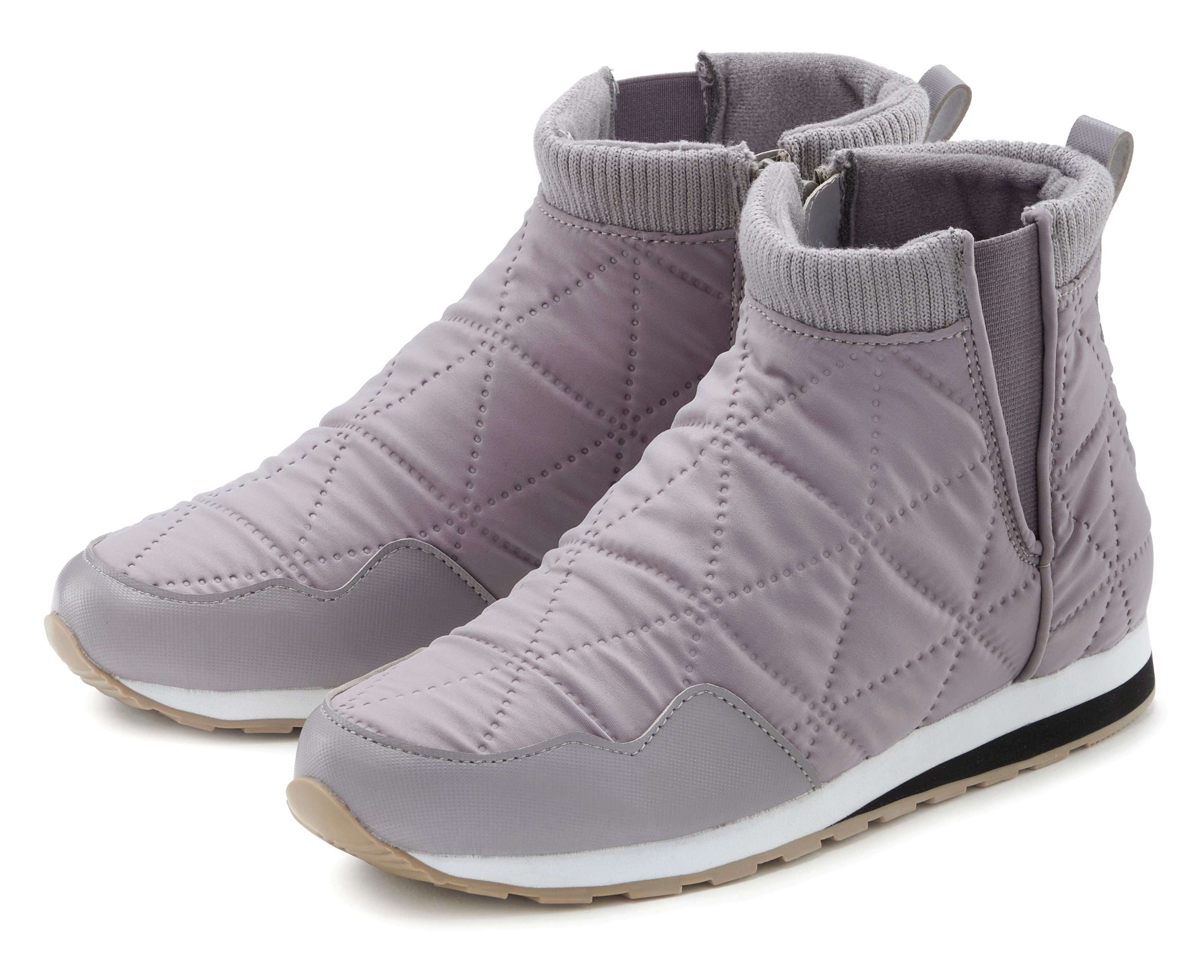 LASCANA Winterstiefelette in modischer Stepp-Optik, Ankle Stiefeletten, Outdoor Черевики, Sneaker