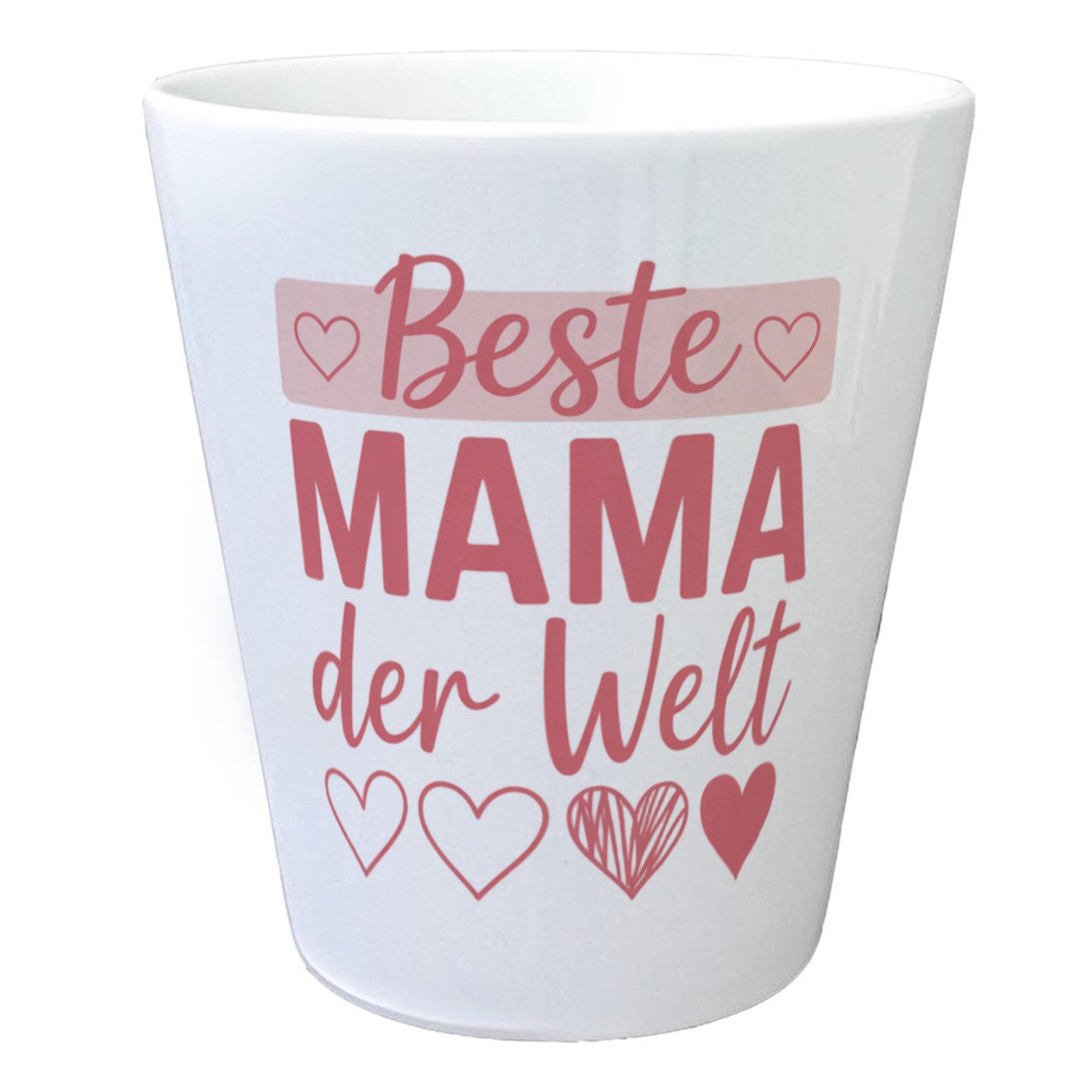 speecheese Blumentopf Beste Mama der Welt Herzdesign Blumentopf